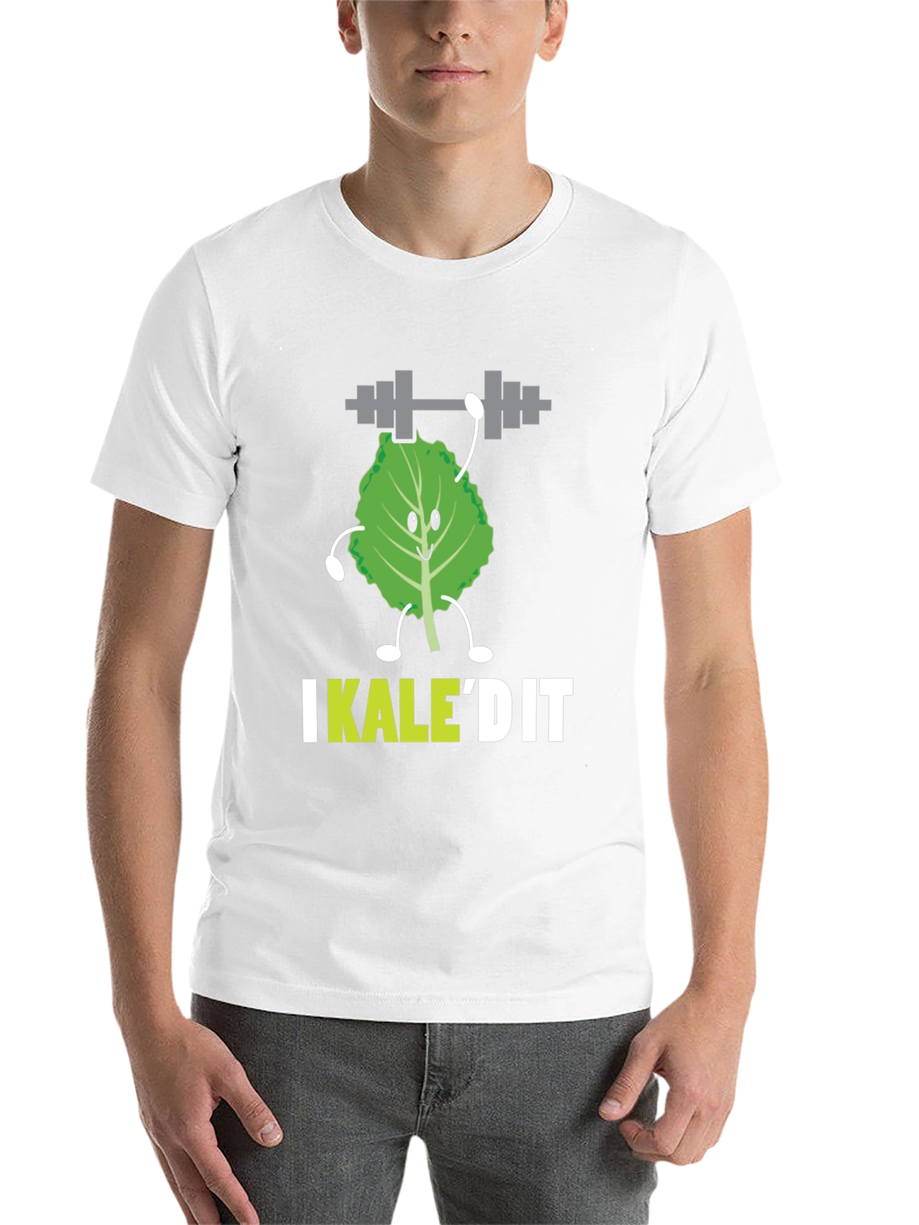 Black I Kale'd It Funny Workout T-Shirt  view 14