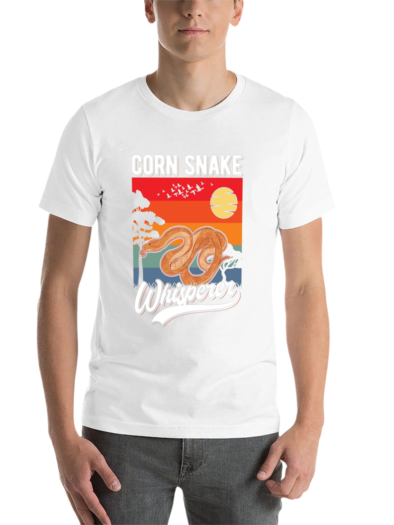 Black Corn Snake Whisperer Black T-Shirt view 14