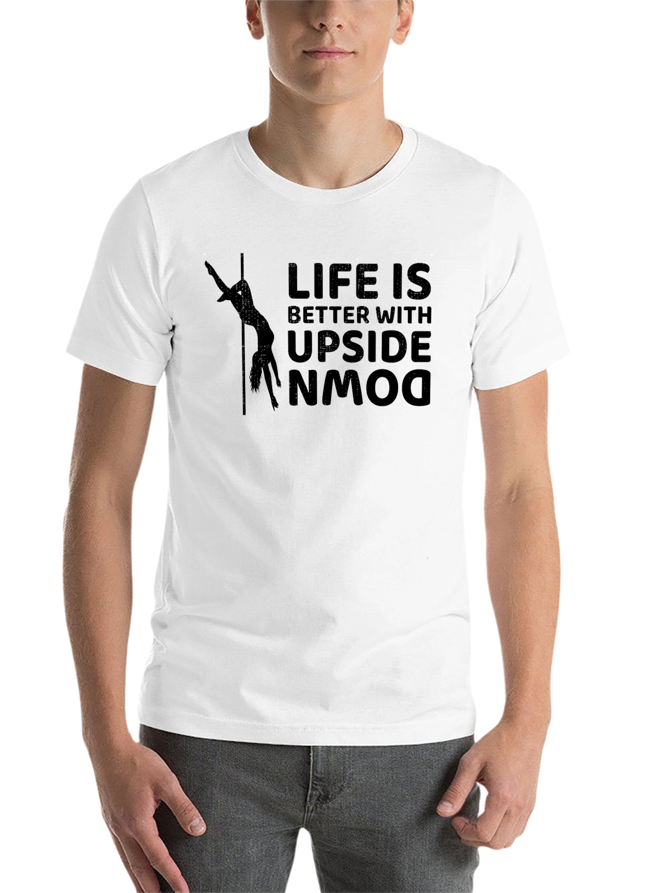 Black Life is Better Upside Down Black Graphic T-Shirt view 14