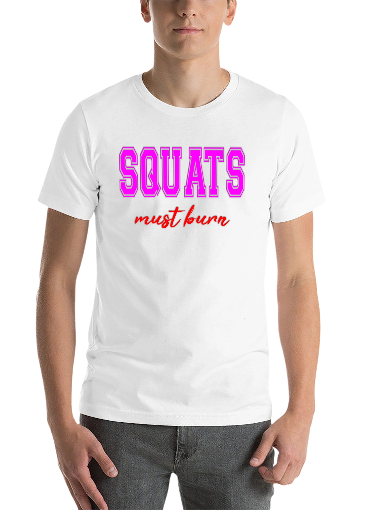 Black Squats Must Burn Graphic Tee - Workout Motivation view 14