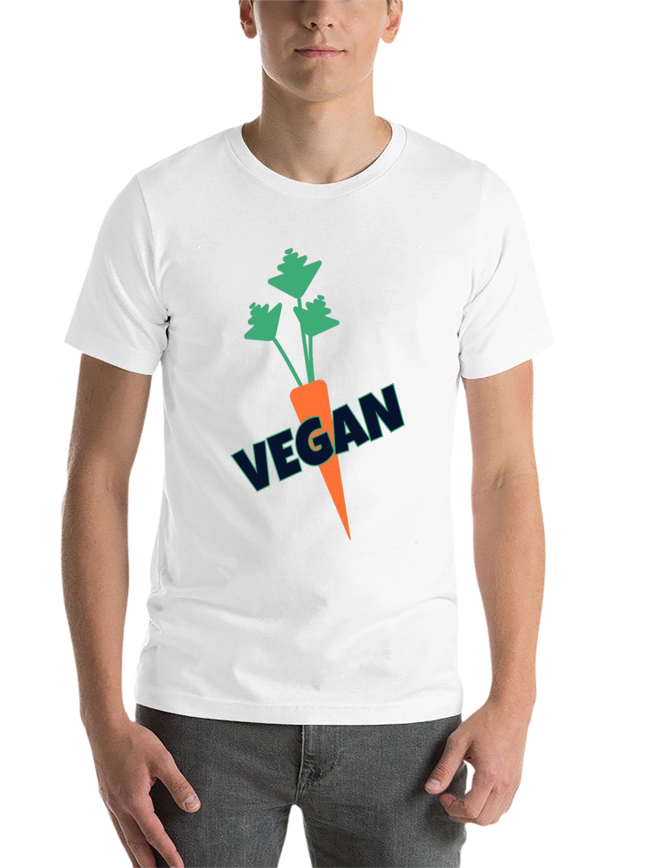 Black Vegan Carrot T-Shirt - Graphic Tee view 14