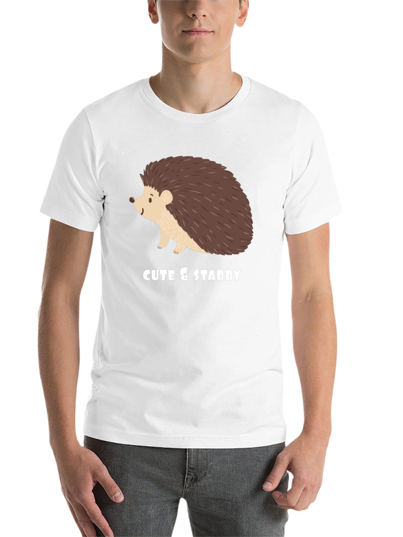 Black Cute & Stabby Hedgehog Graphic Tee view 14