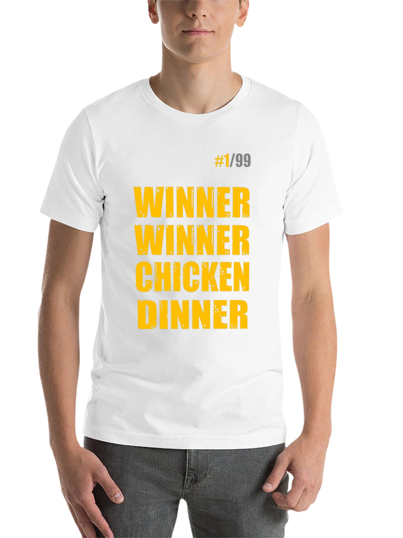 Black Winner Winner Chicken Dinner Black T-Shirt view 14