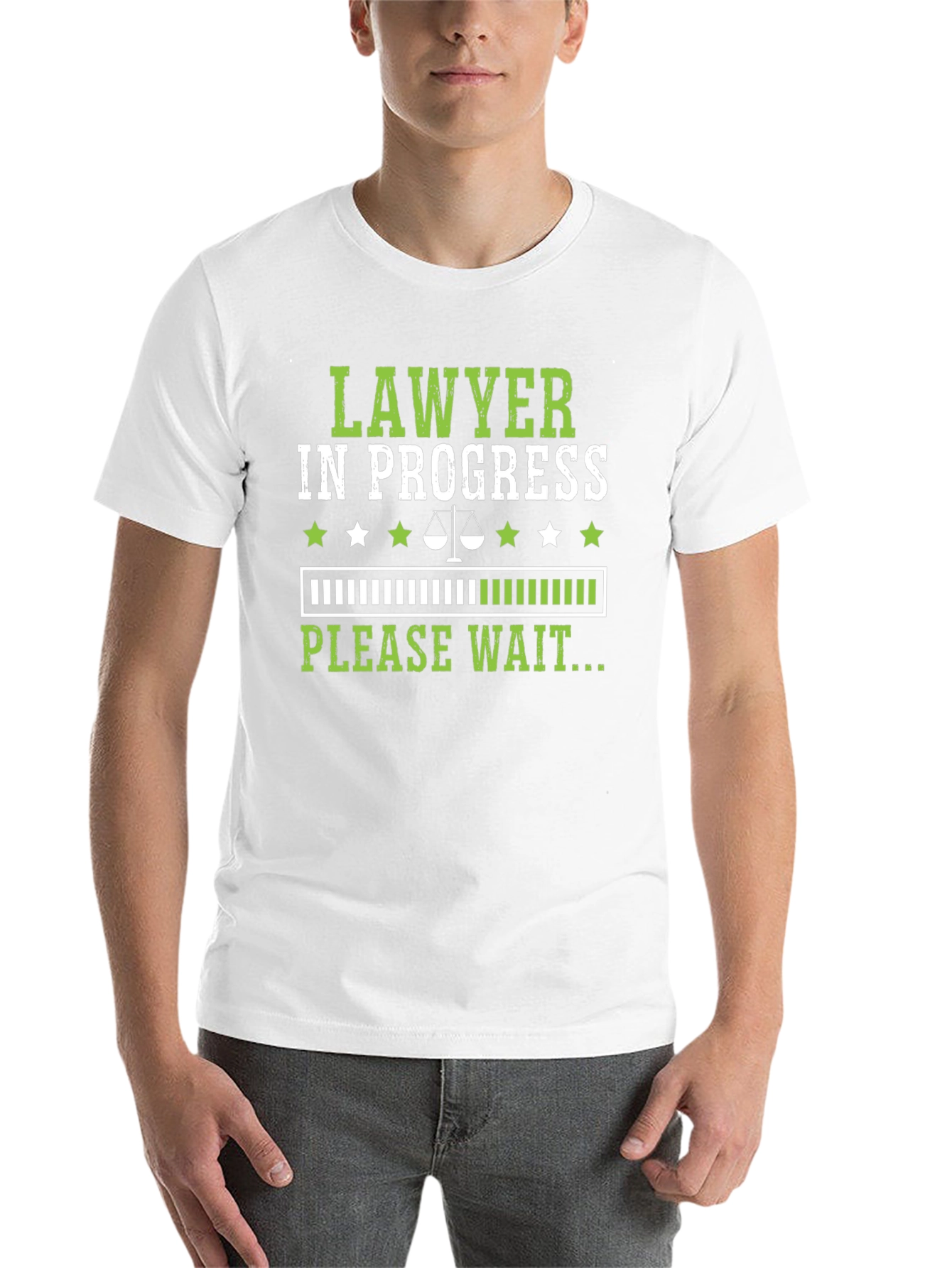 Black Lawyer in Progress Funny T-Shirt view 14