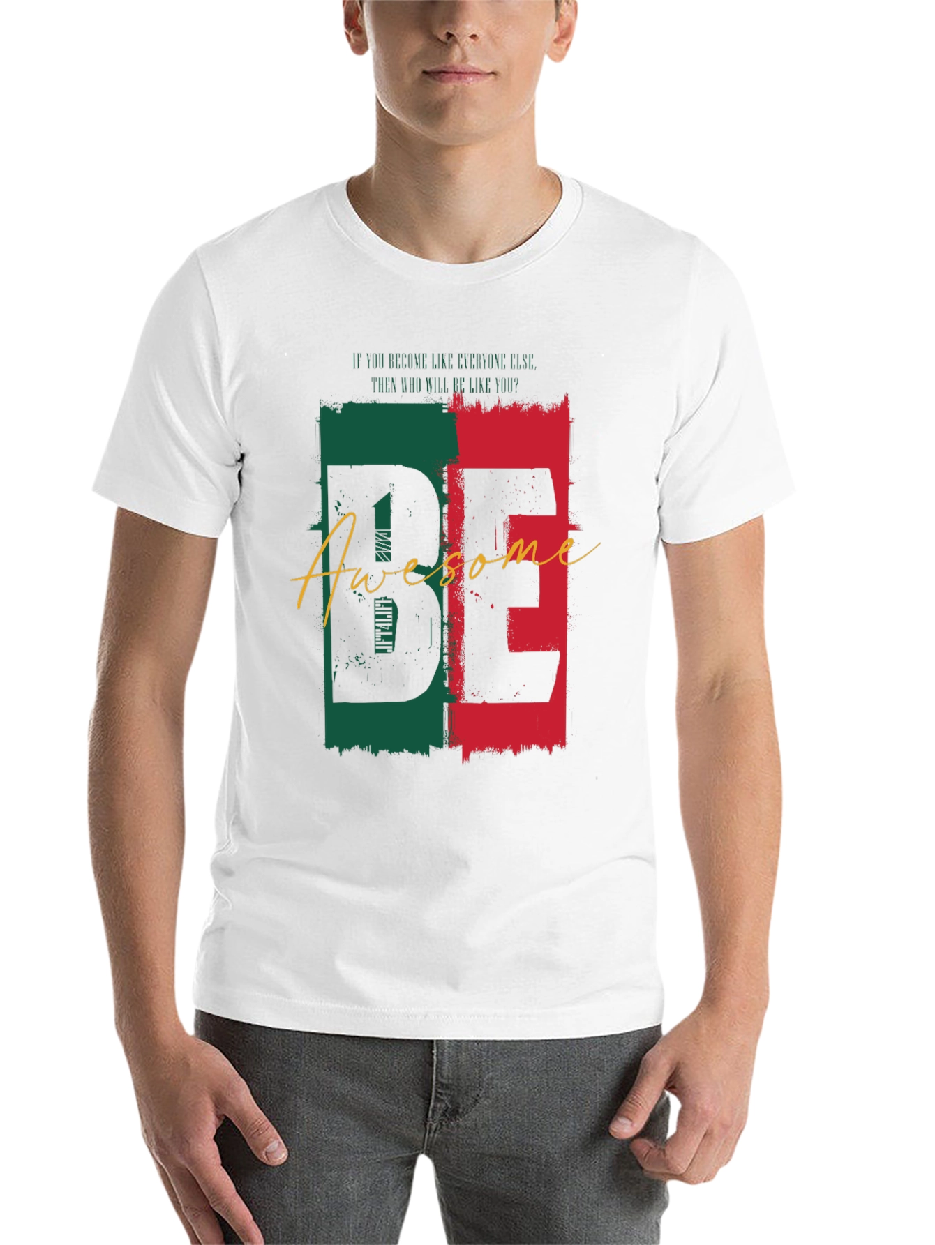 Be Awesome Black Graphic Tee - 14