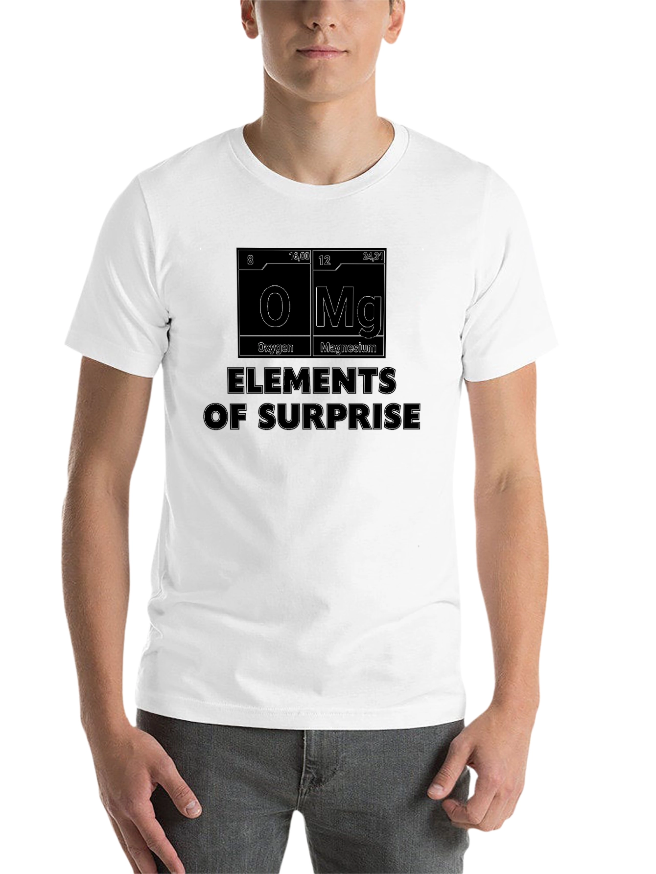 Black Elements of Surprise T-Shirt - Science Humor Tee view 14