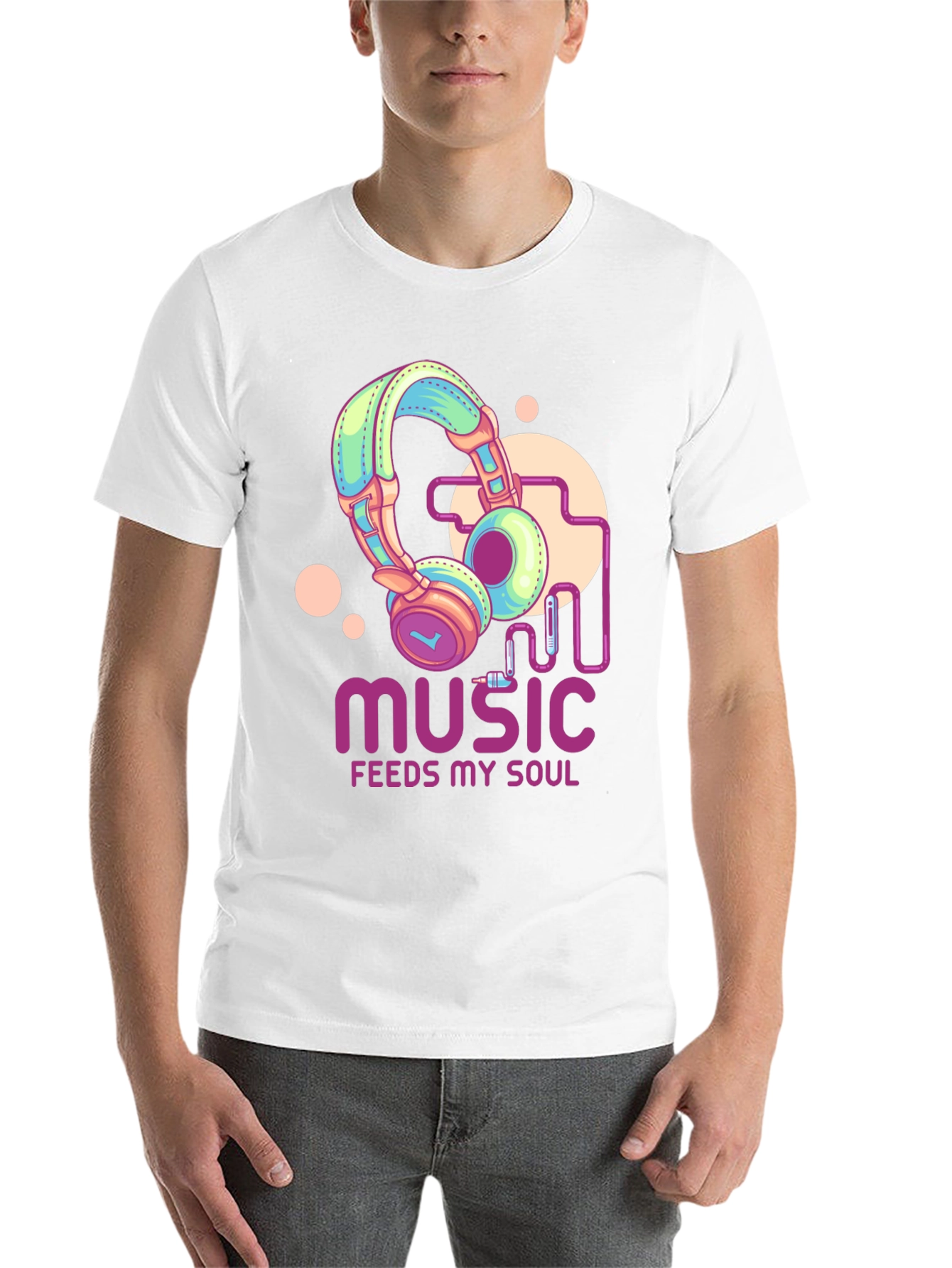 Black Music Feeds My Soul Graphic T-Shirt view 14
