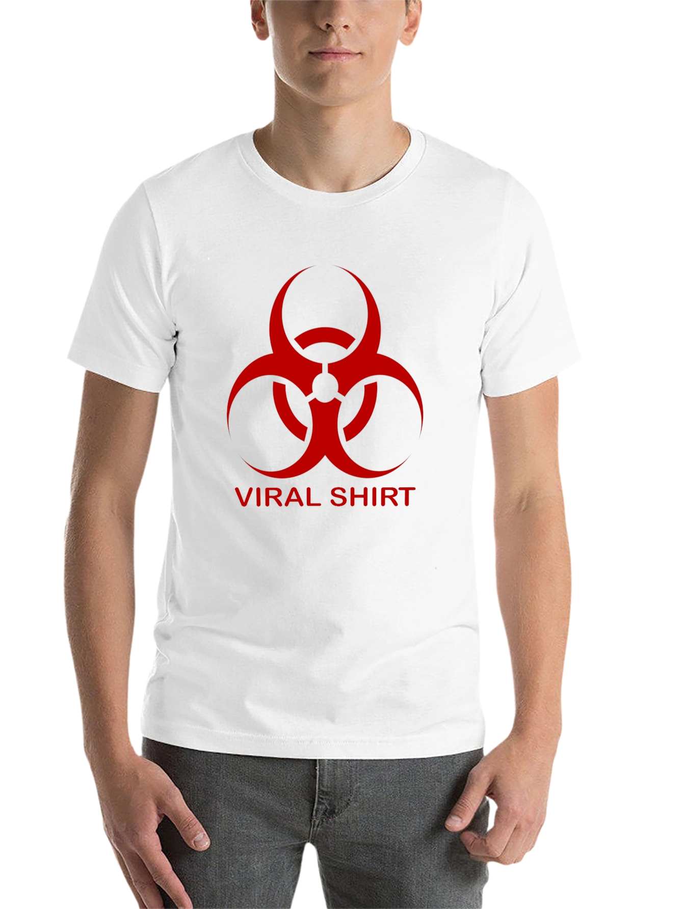 Black Viral Shirt Graphic Tee - Biohazard Design view 14