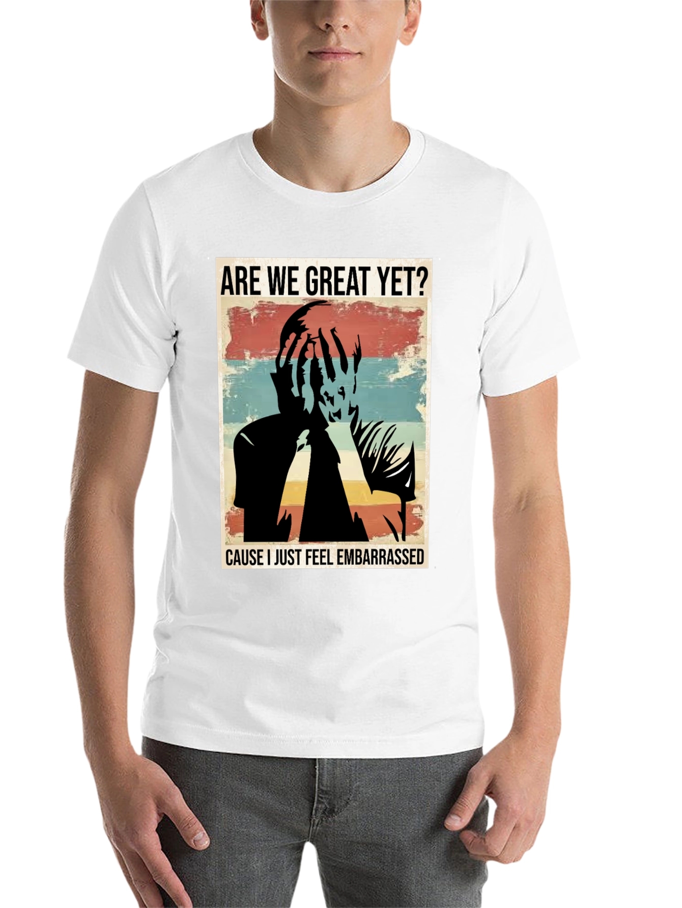 Black Embarrassed T-Shirt - Are We Great Yet? view 14