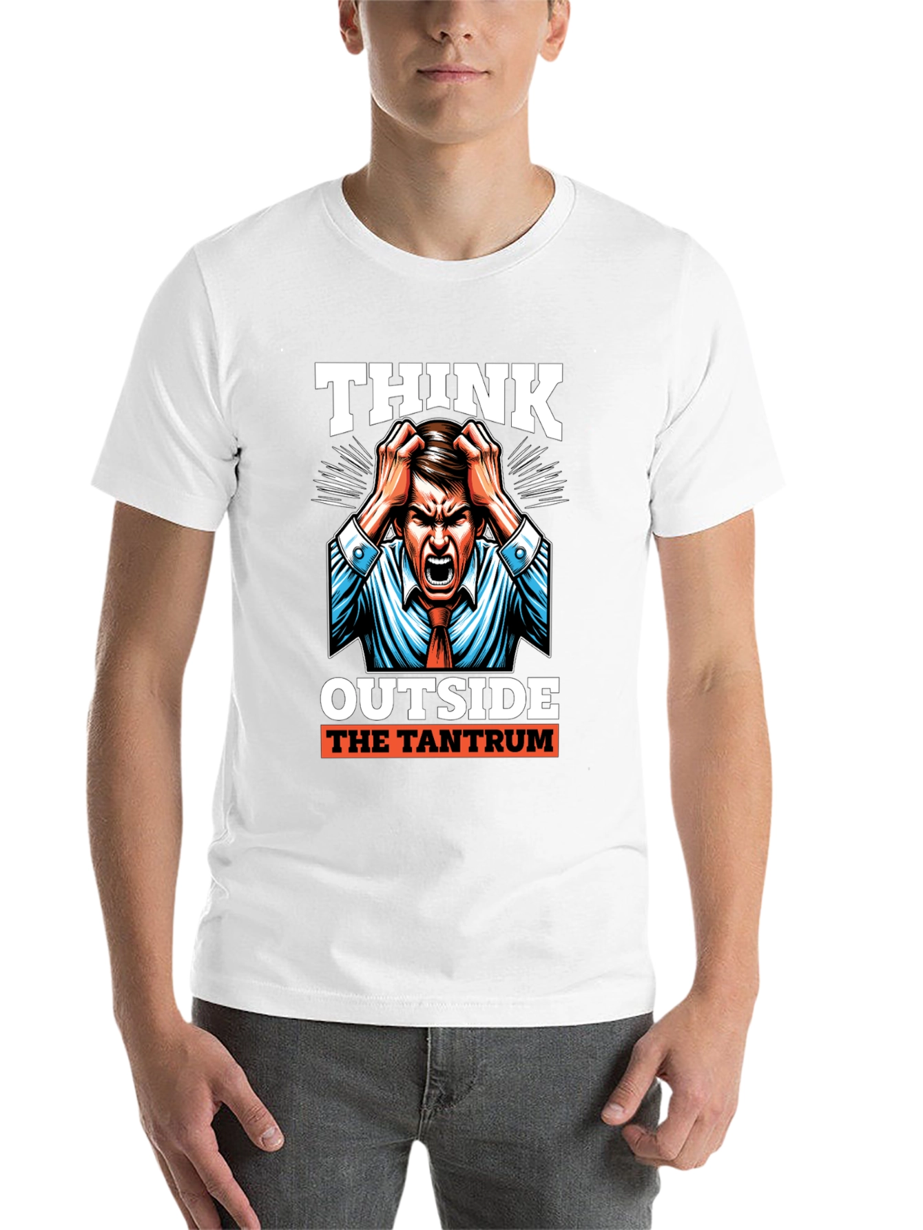 Black Think Outside the Tantrum Graphic Tee view 14