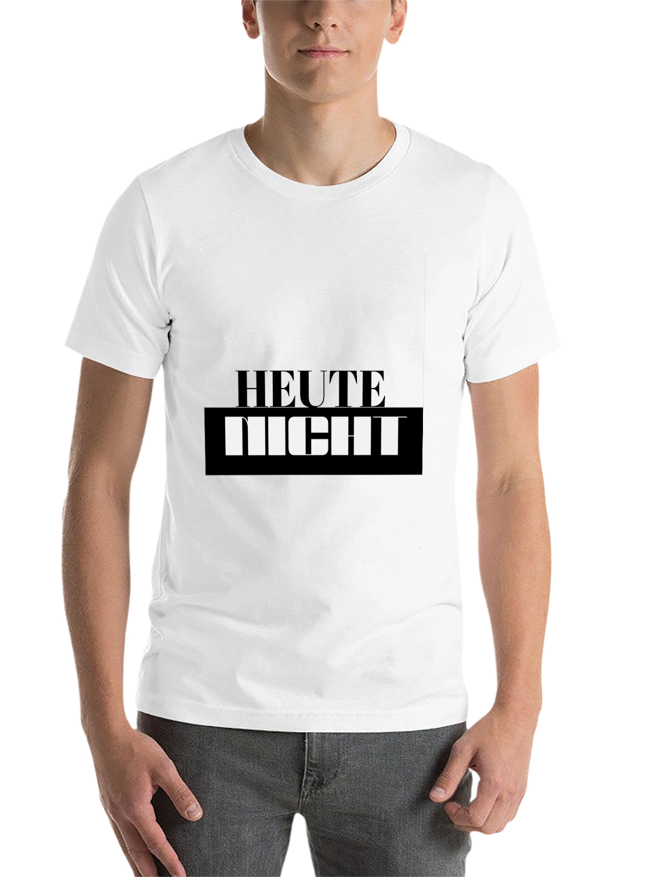 Black Heute Nicht Men's Graphic Tee view 14