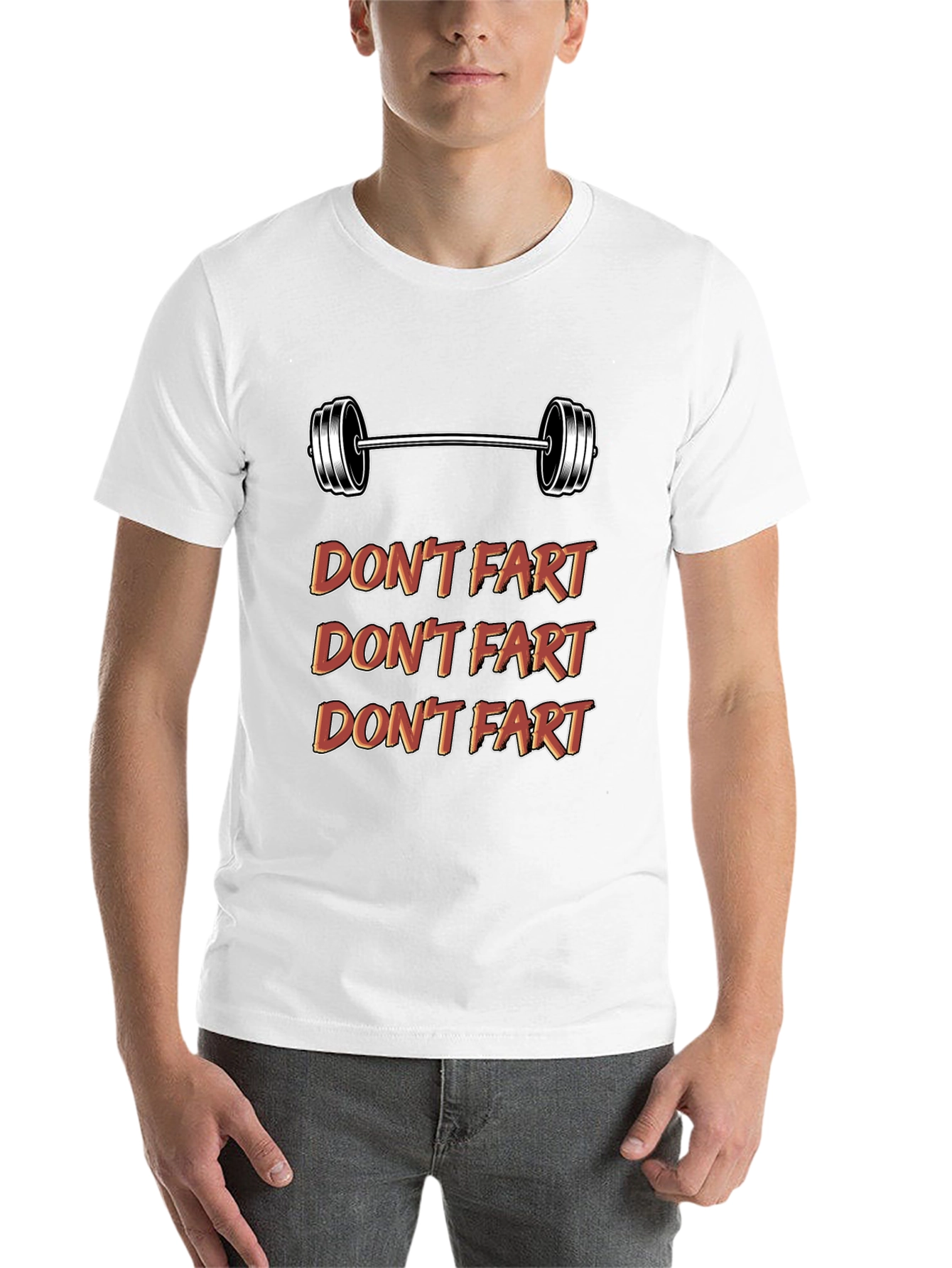 Black Don't Fart Gym Shirt - Funny Workout Tee view 14