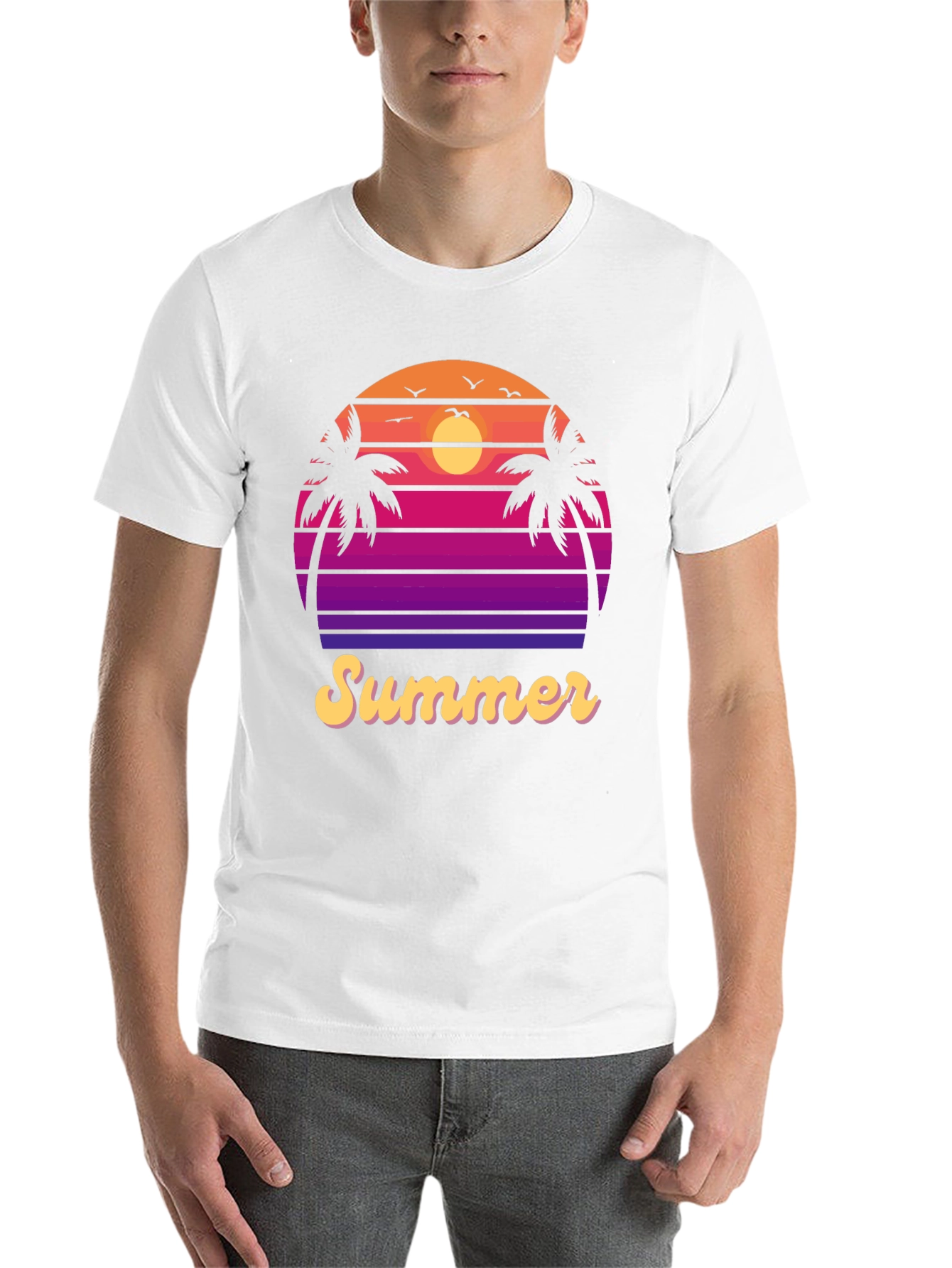 Black Retro Summer Vibes Tee view 14