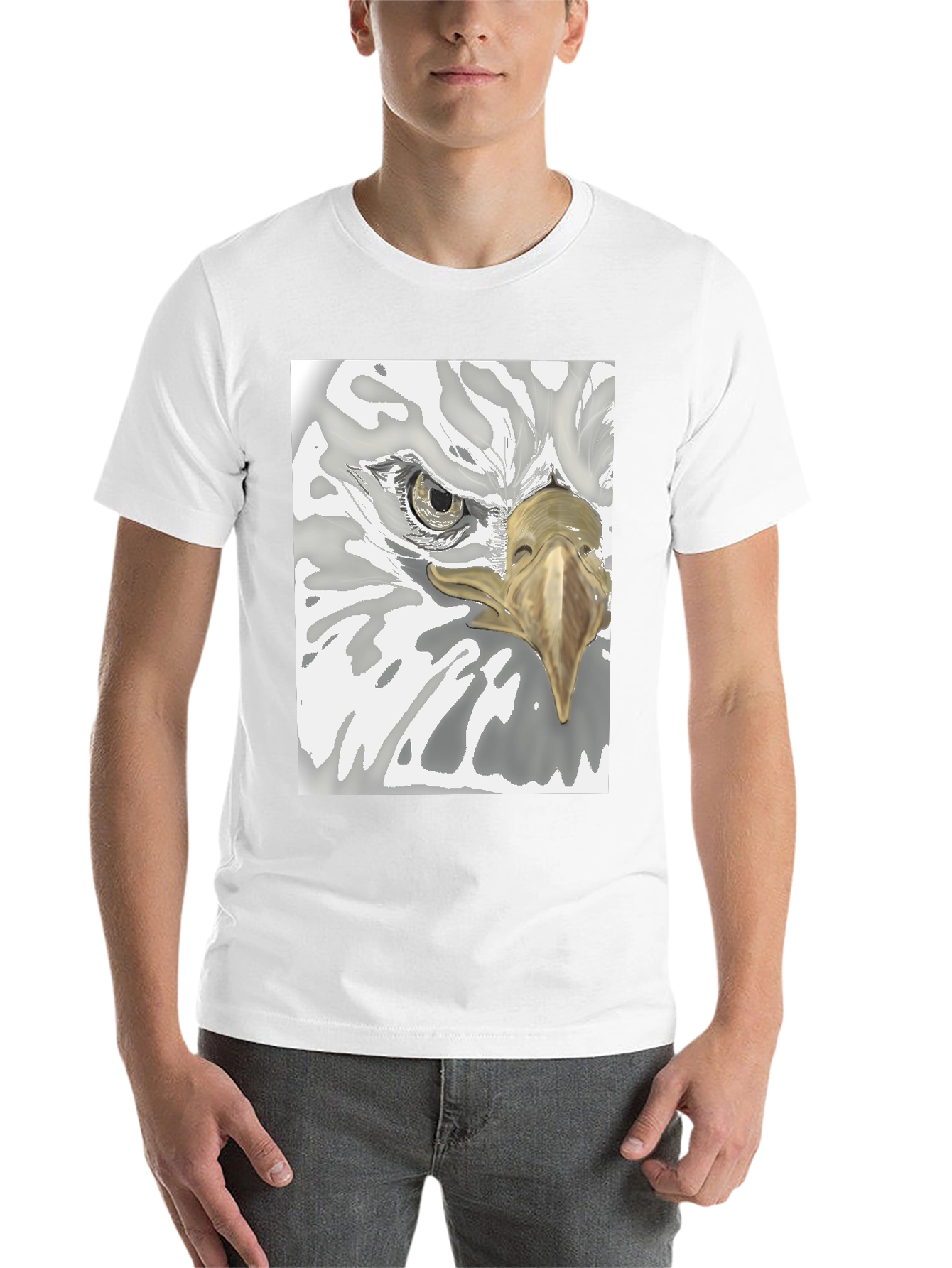 Black Eagle Graphic Tee - Black Cotton Blend view 14