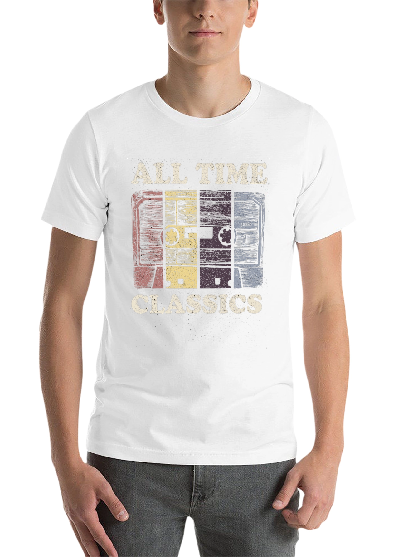 Black Retro Cassette Tape T-Shirt - All Time Classics Tee view 14