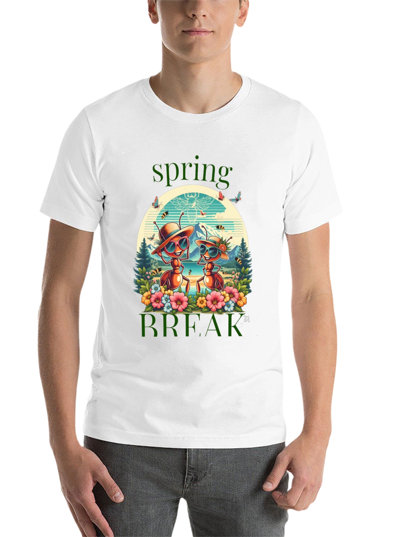 Black Spring Break Ants T-Shirt view 14