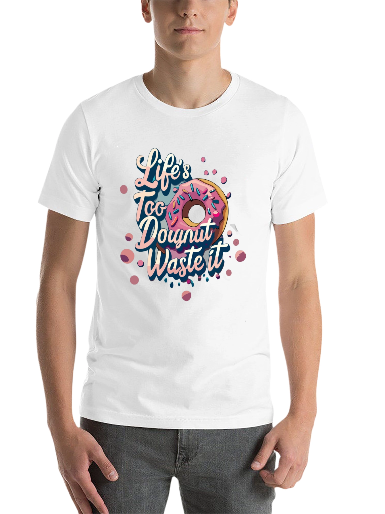 Black Life's Too Doughnut Waste It Graphic Tee view 14