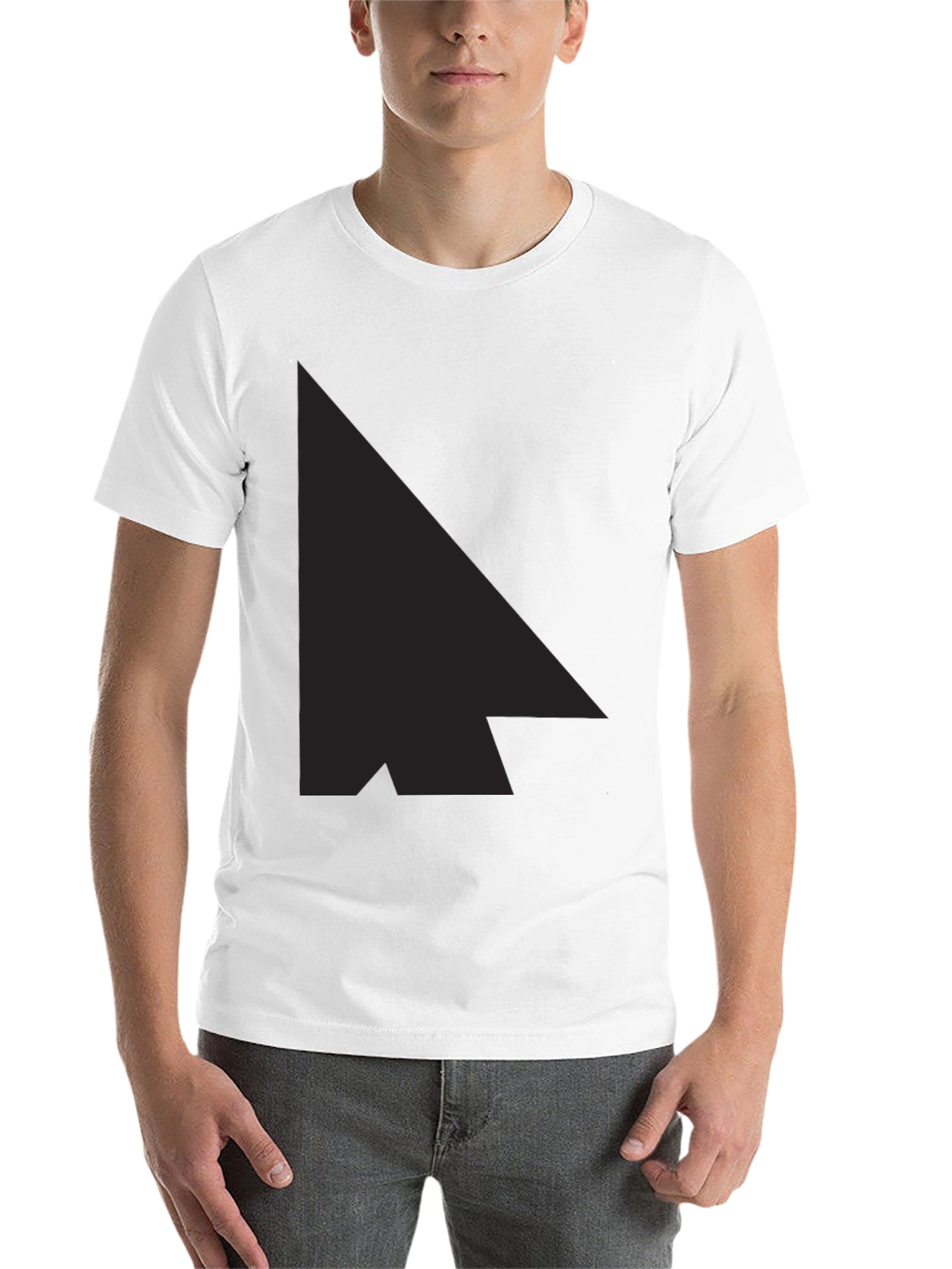 Black Stylish Black Graphic Tee - Modern Minimalist Design view 14