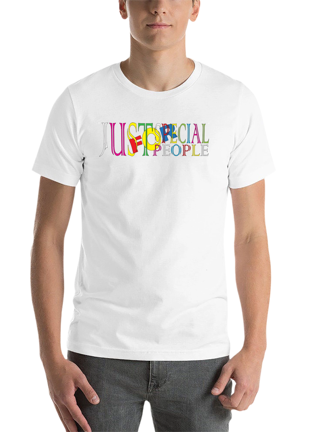 Black Just Special People Graphic Tee - Unisex view 14