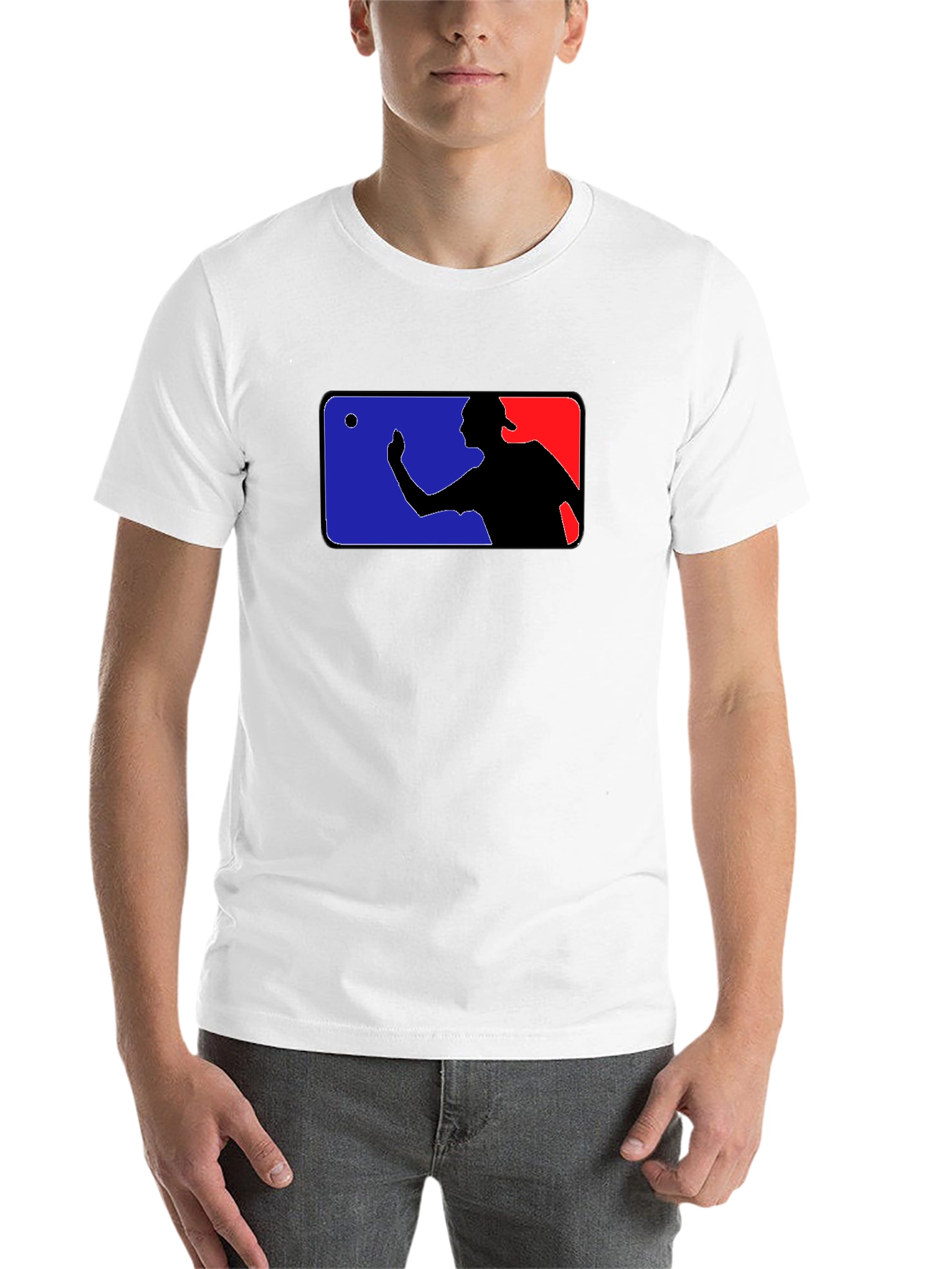 Black Funny Baseball Player T-Shirt - Black view 14