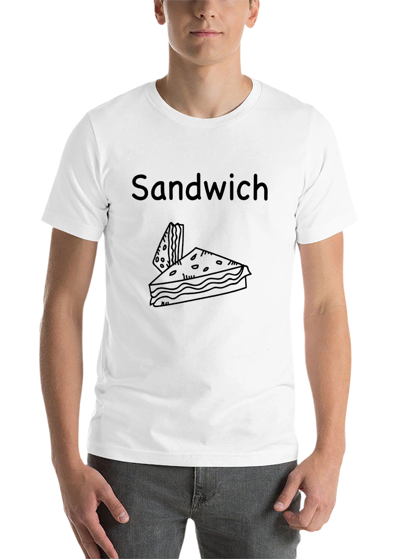 Black Sandwich Graphic Tee - Casual Comfort view 14
