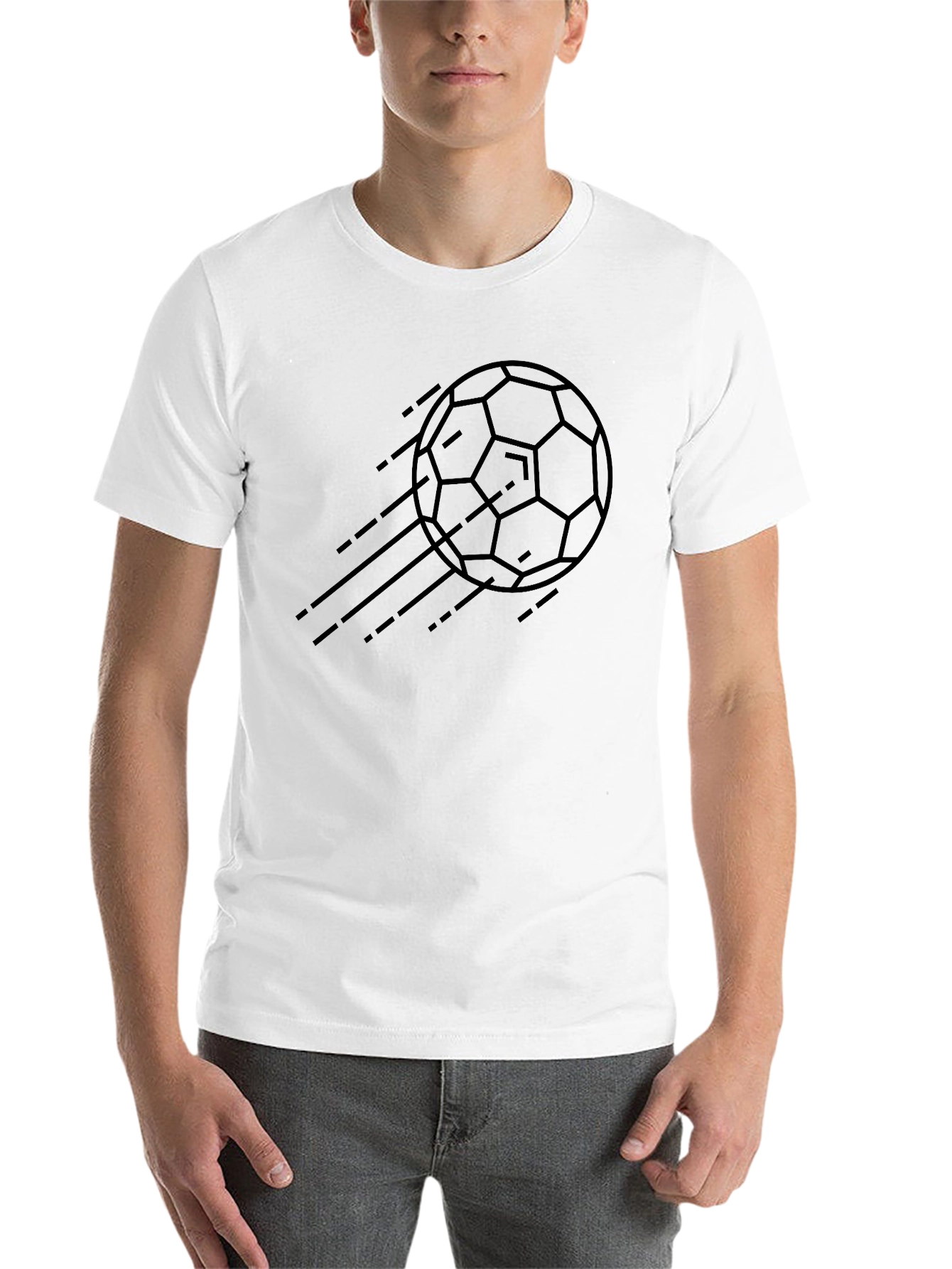 Black Black Soccer Ball Graphic Tee view 14