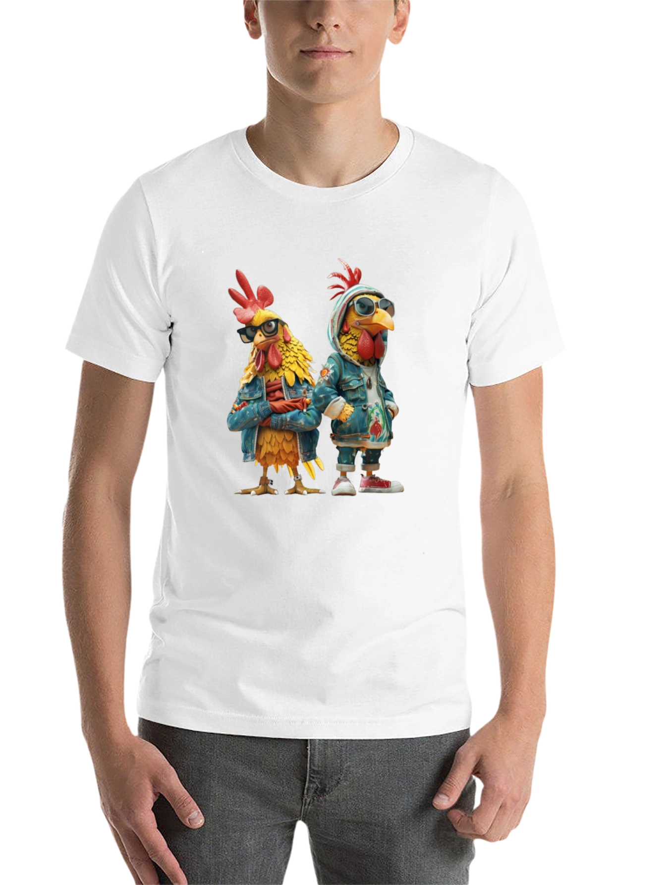Black Cool Chickens T-Shirt - Urban Style view 14