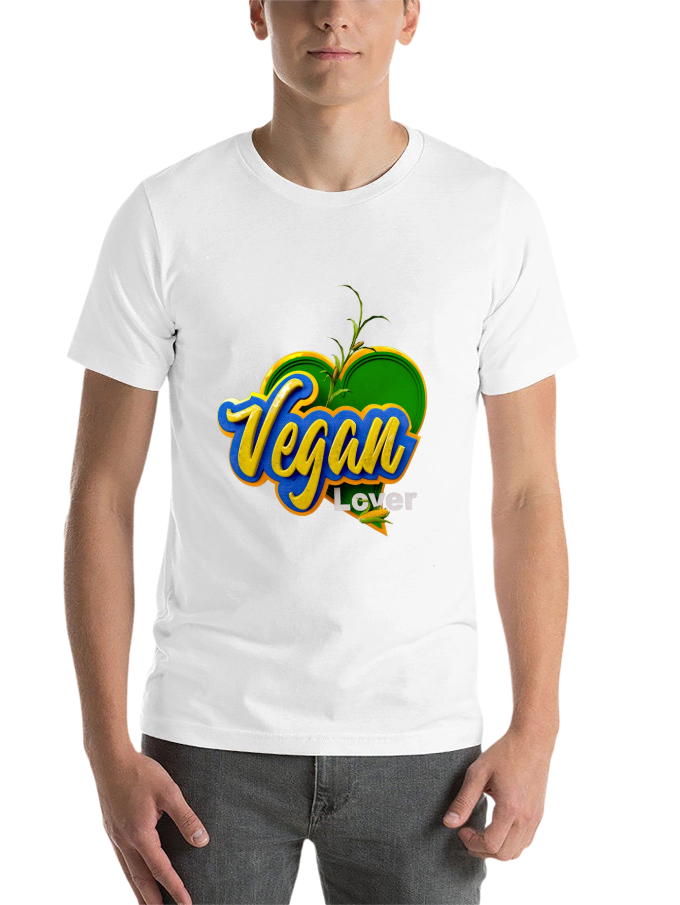 Black Vegan Lover T-Shirt view 14