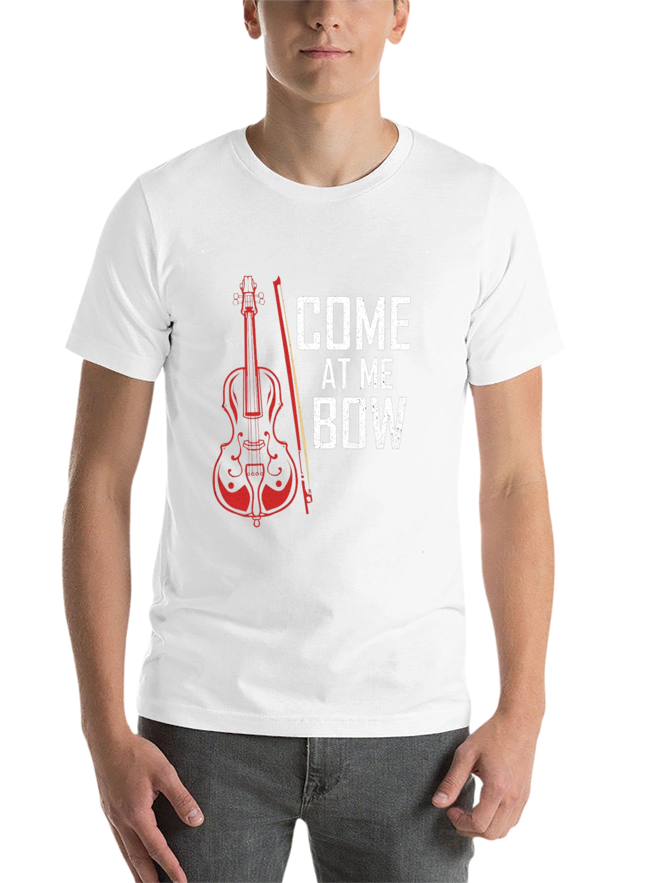 Black Come At Me Bow T-Shirt - Musician Gift view 14