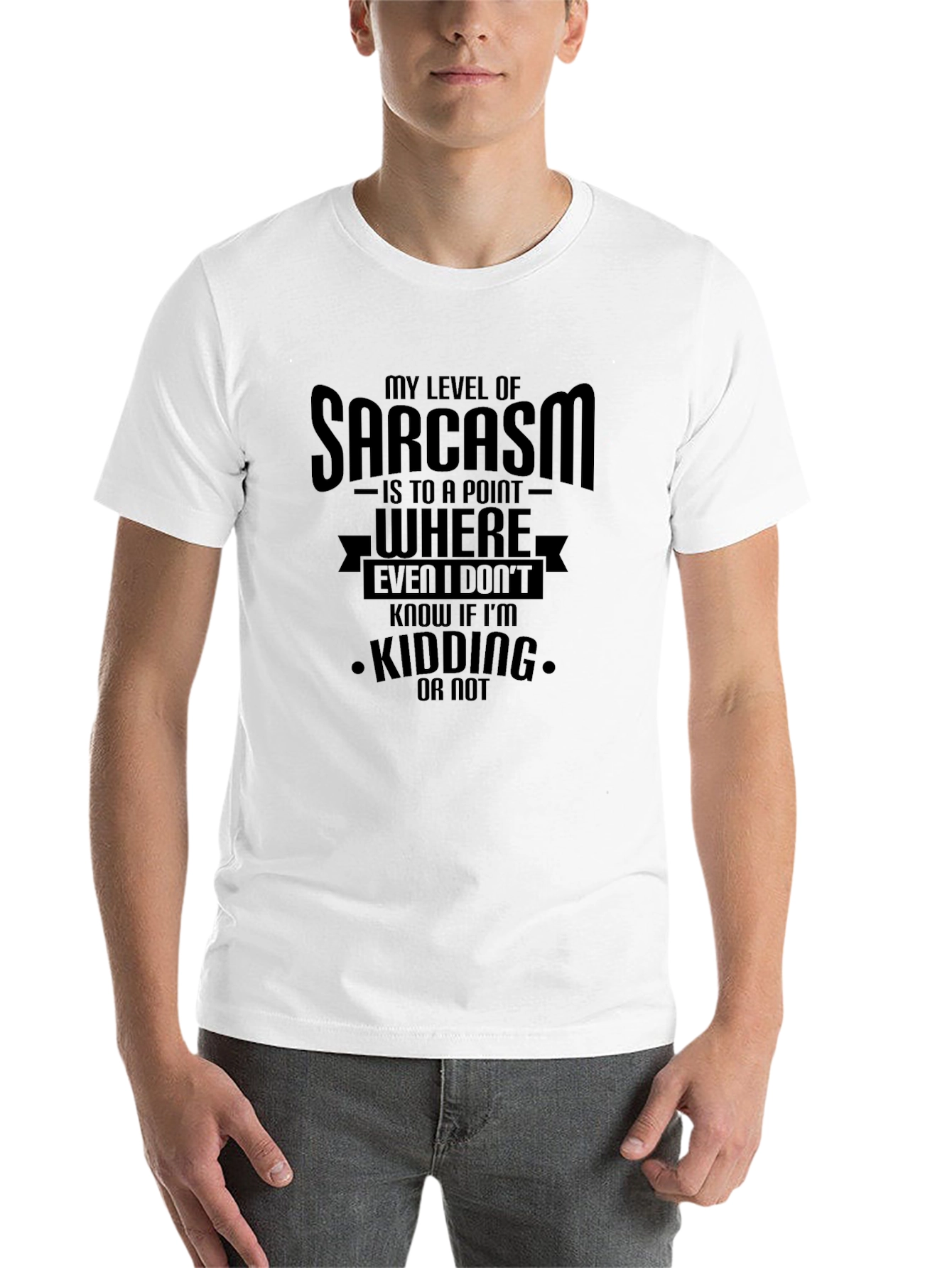 Black Sarcasm Humor T-Shirt - Funny Graphic Tee view 14