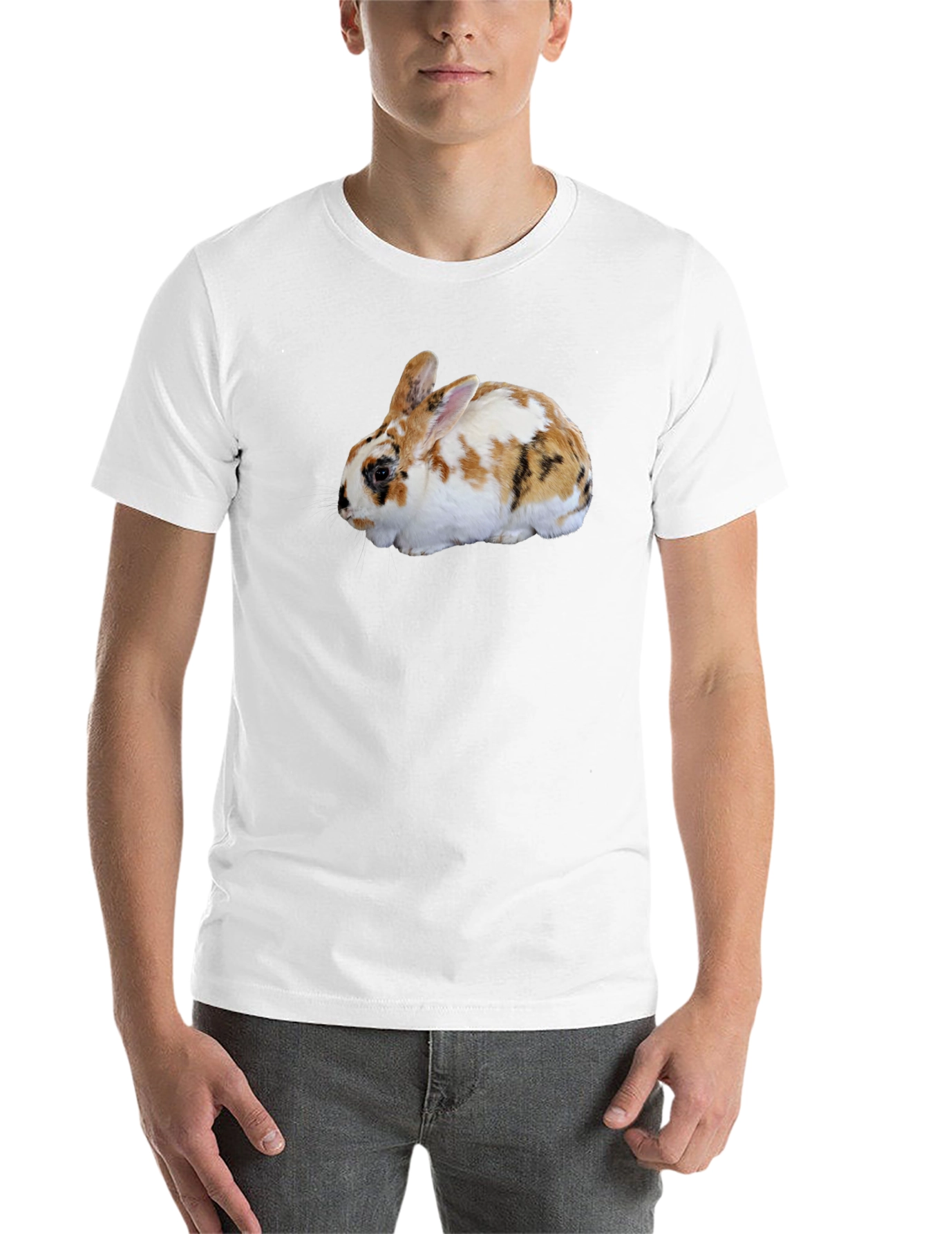 Black Rabbit Graphic Tee - Cute Pet T-Shirt view 14