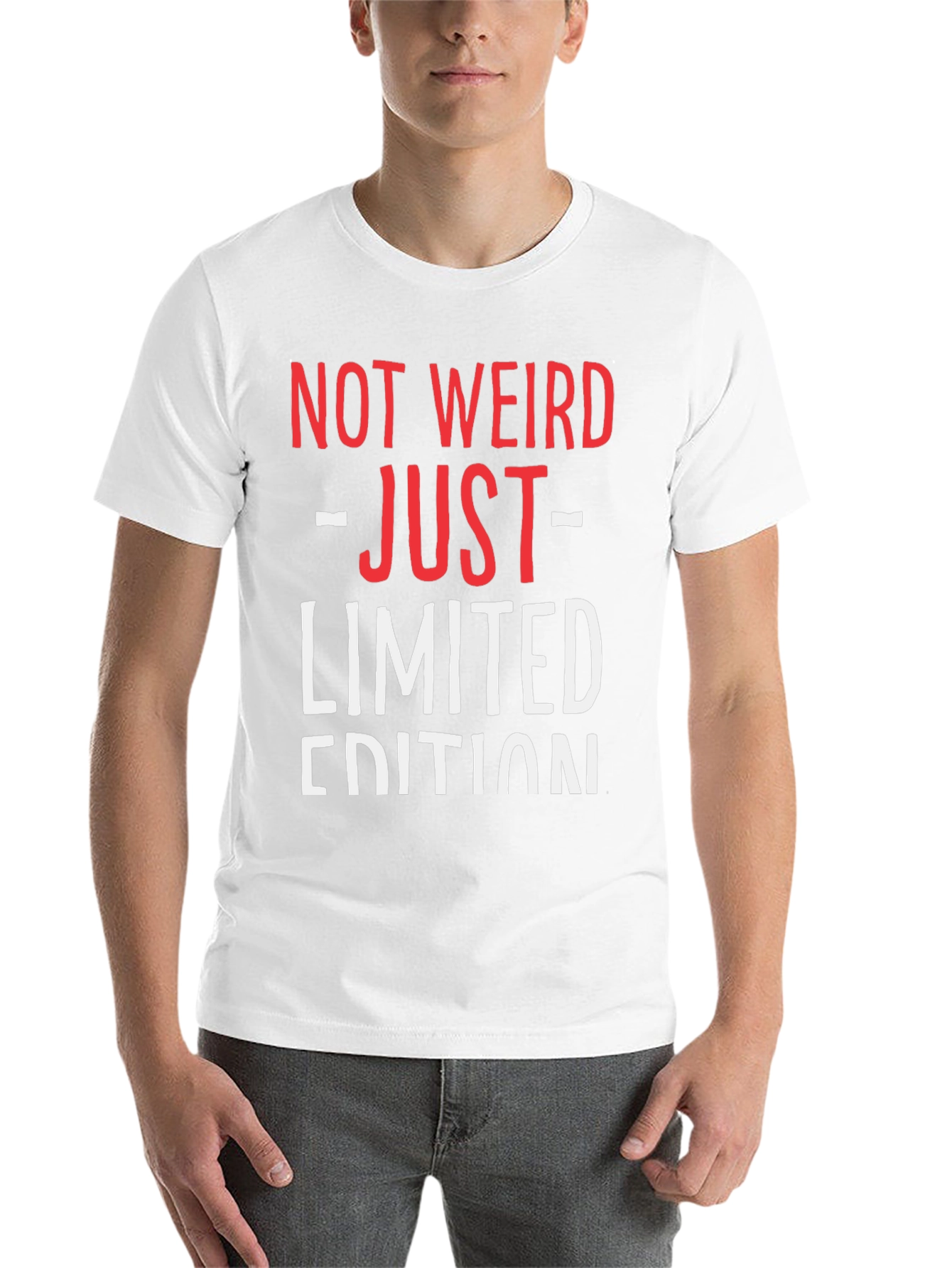 Black Not Weird Just Limited Edition Funny Graphic T-Shirt view 14