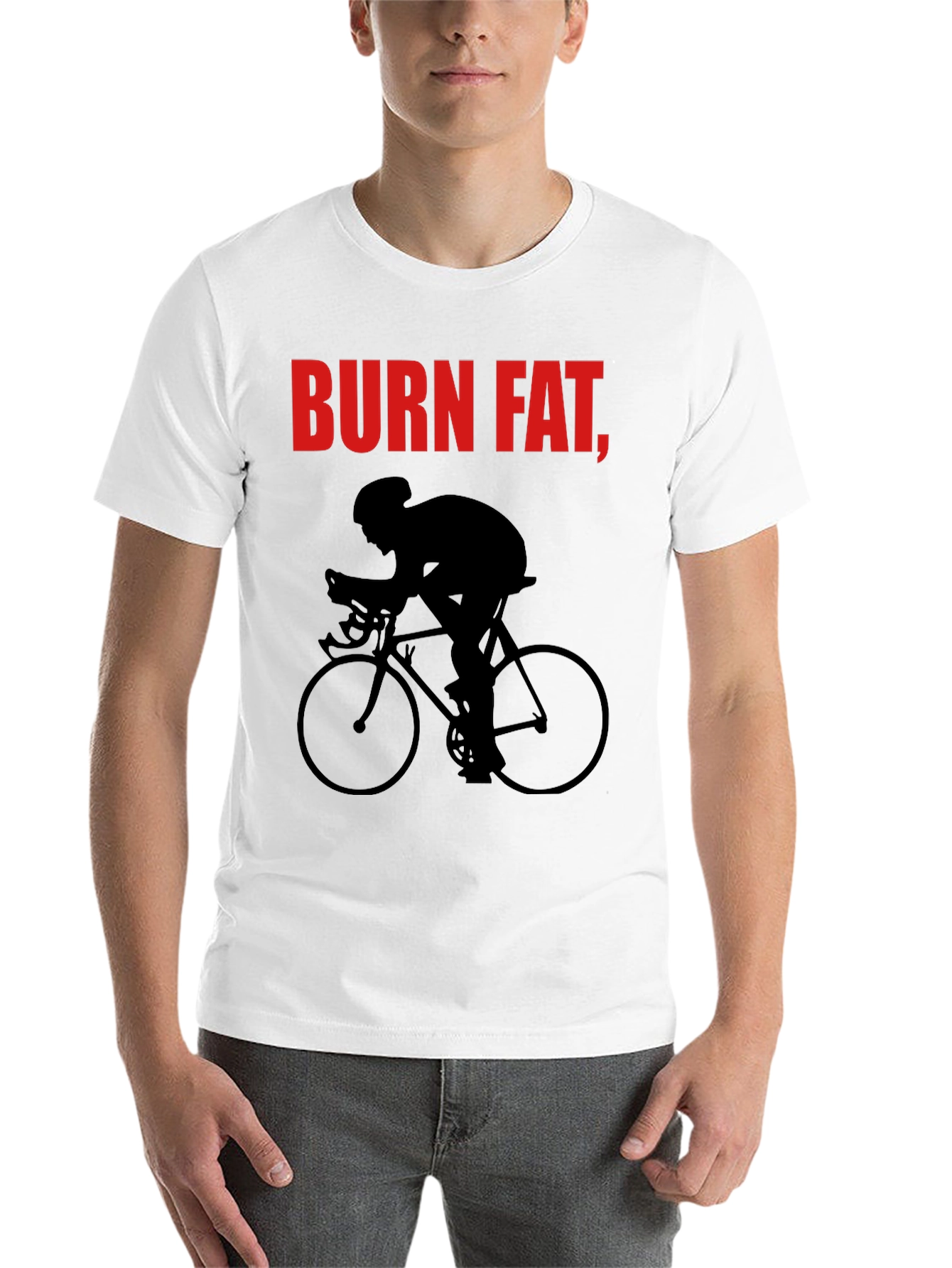 Black Burn Fat, Cycle T-Shirt - Black view 14