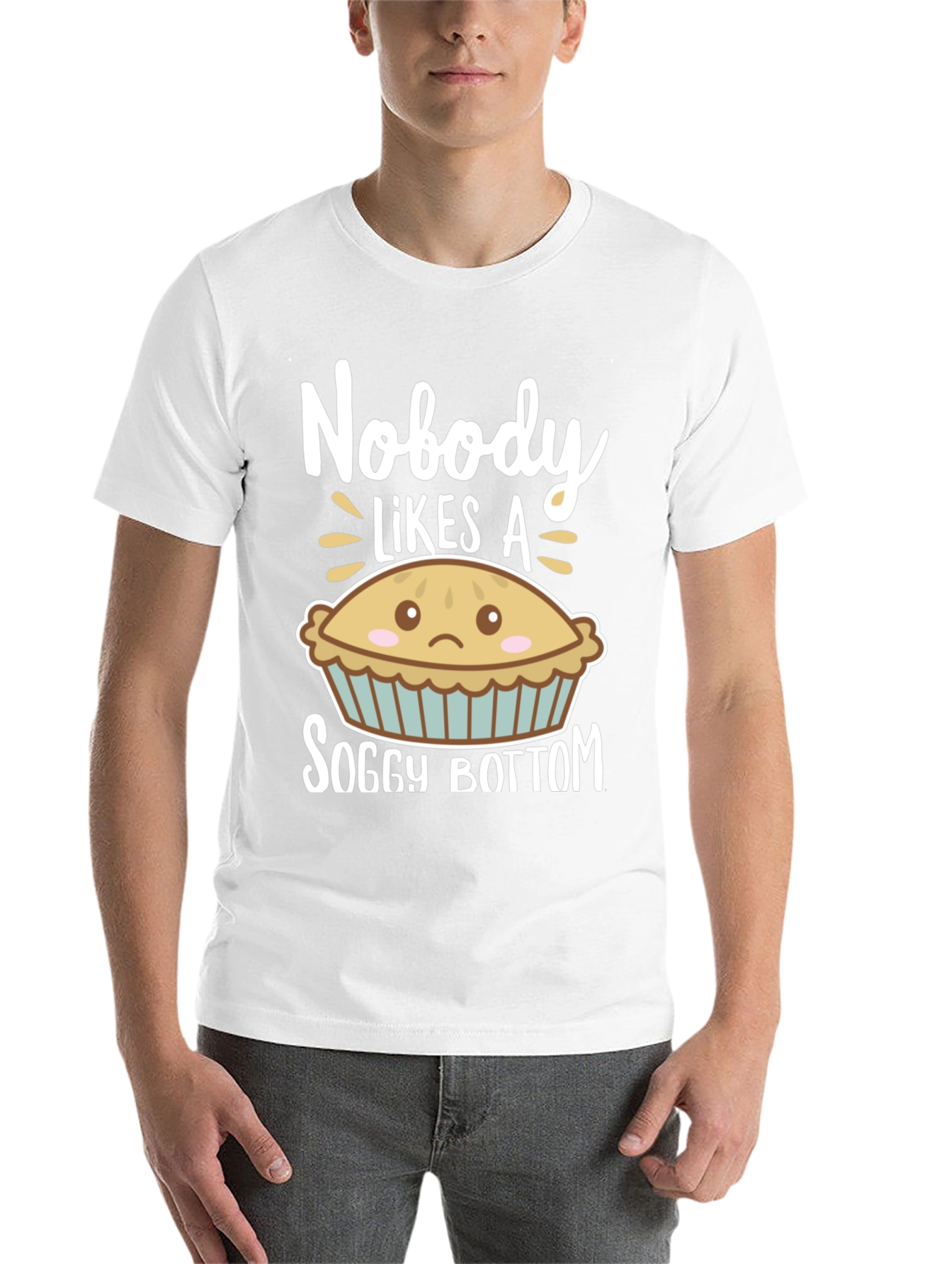 Black Nobody Likes a Soggy Bottom Funny T-Shirt view 14