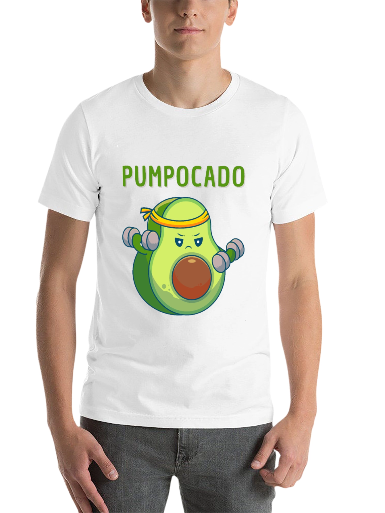 Black Pumpocado Gym Humor Tee - Black view 14