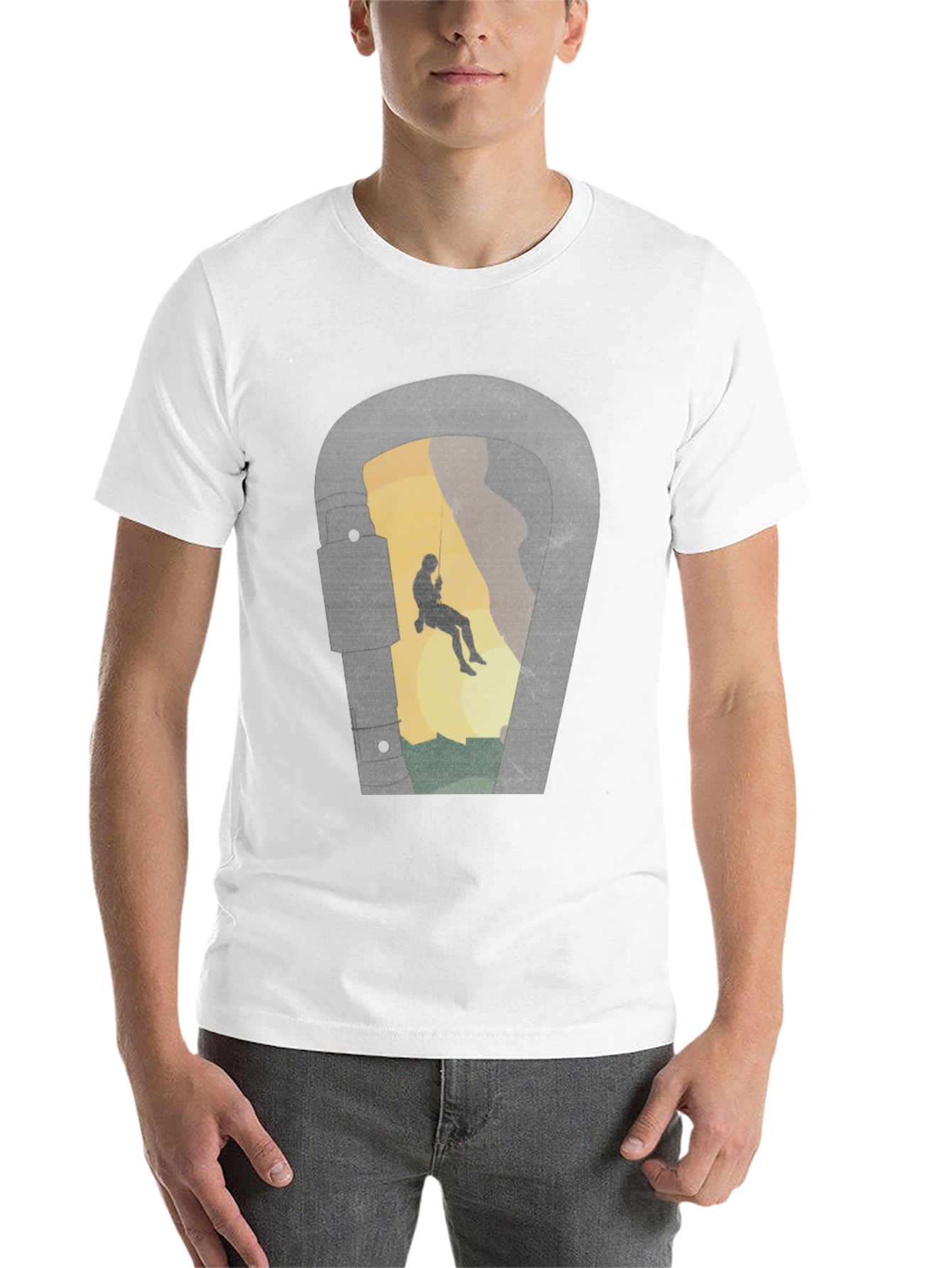 Black Climbing Carabiner Graphic Tee view 14