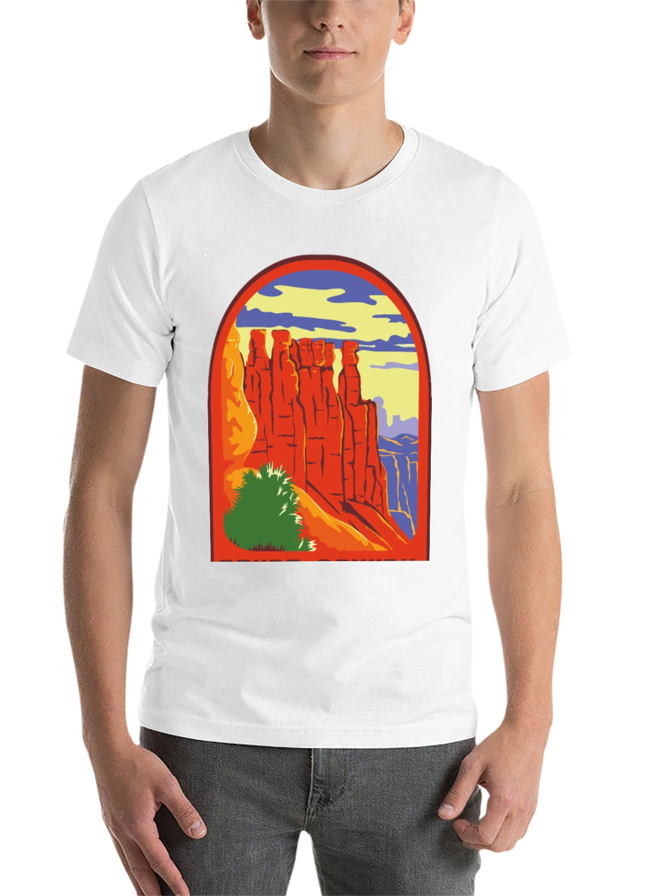 Black Desert Landscape Graphic T-Shirt view 14