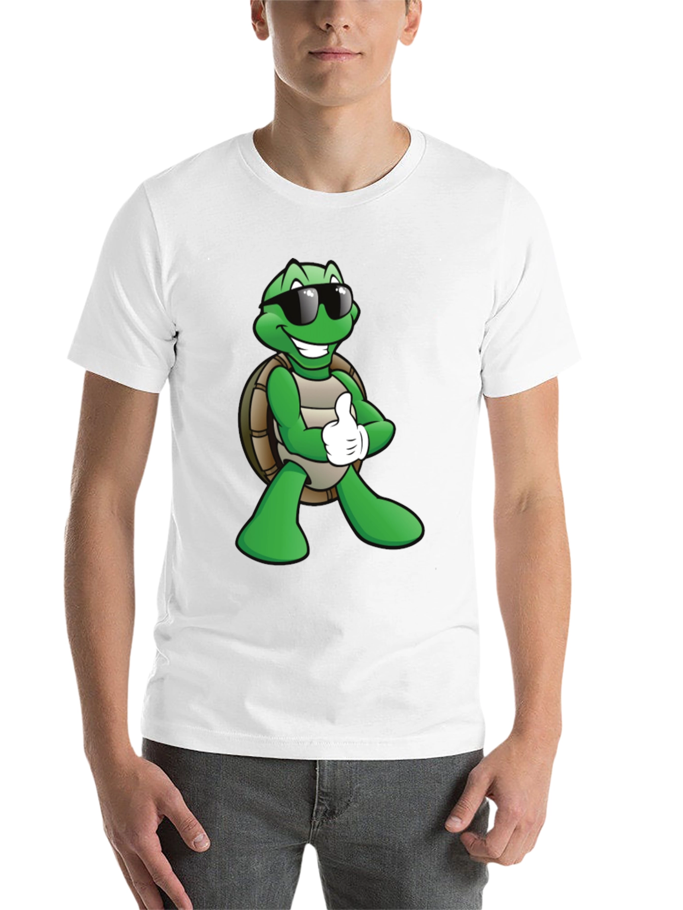 Black Cool Turtle Graphic T-Shirt - Black view 14