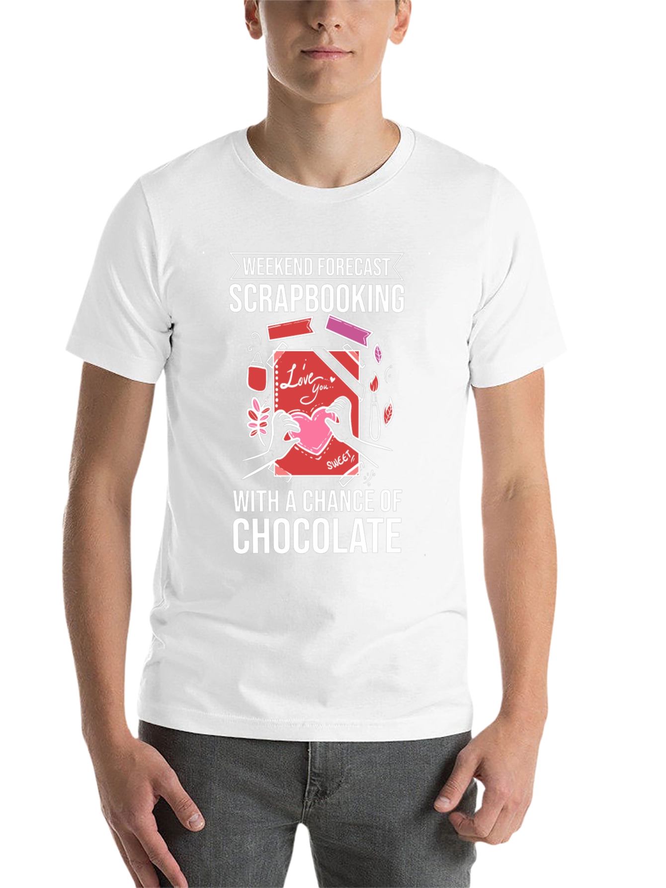 Scrapbooking & Chocolate Forecast Graphic Tee - 14