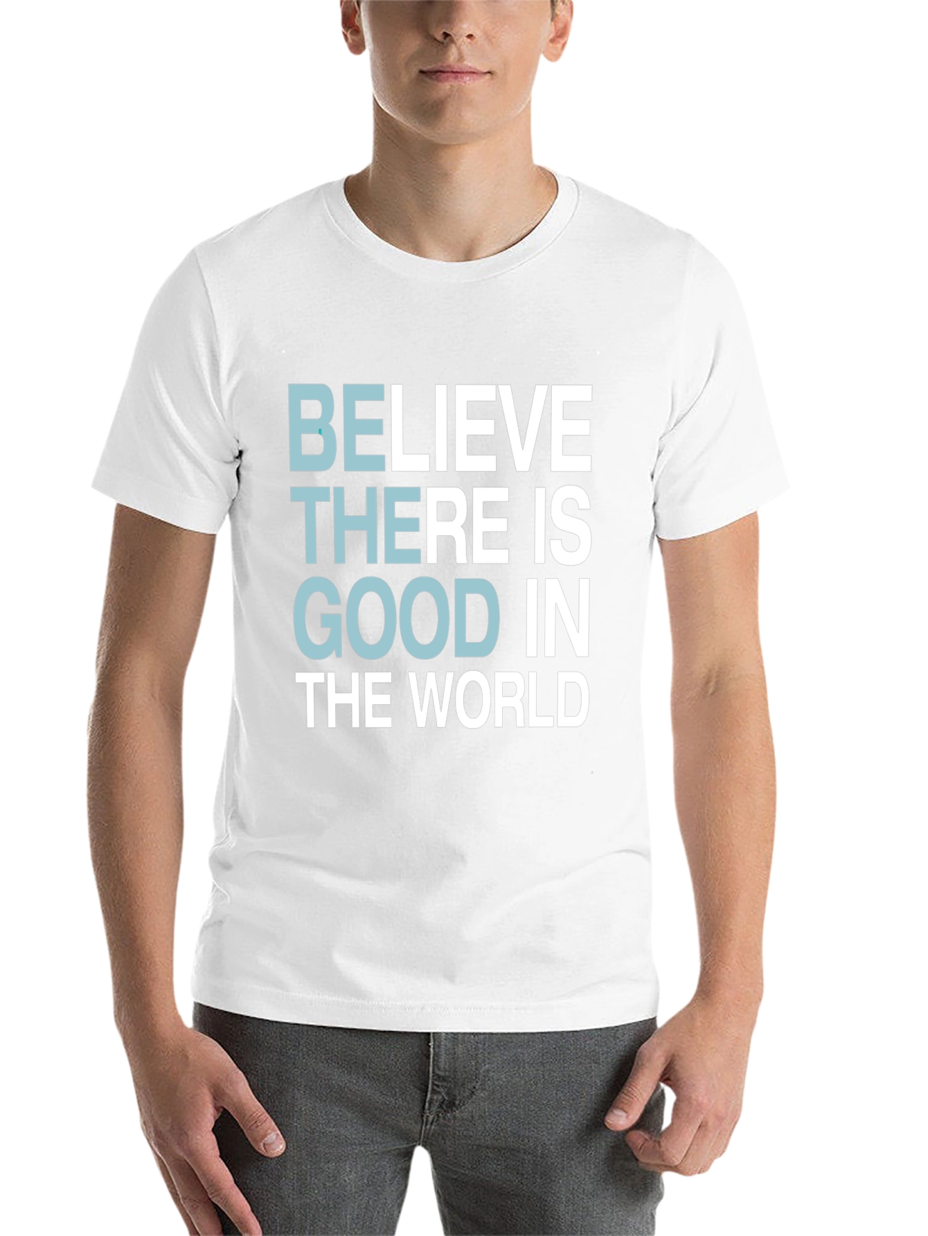 Black Believe There Is Good T-Shirt - Motivational Tee view 14