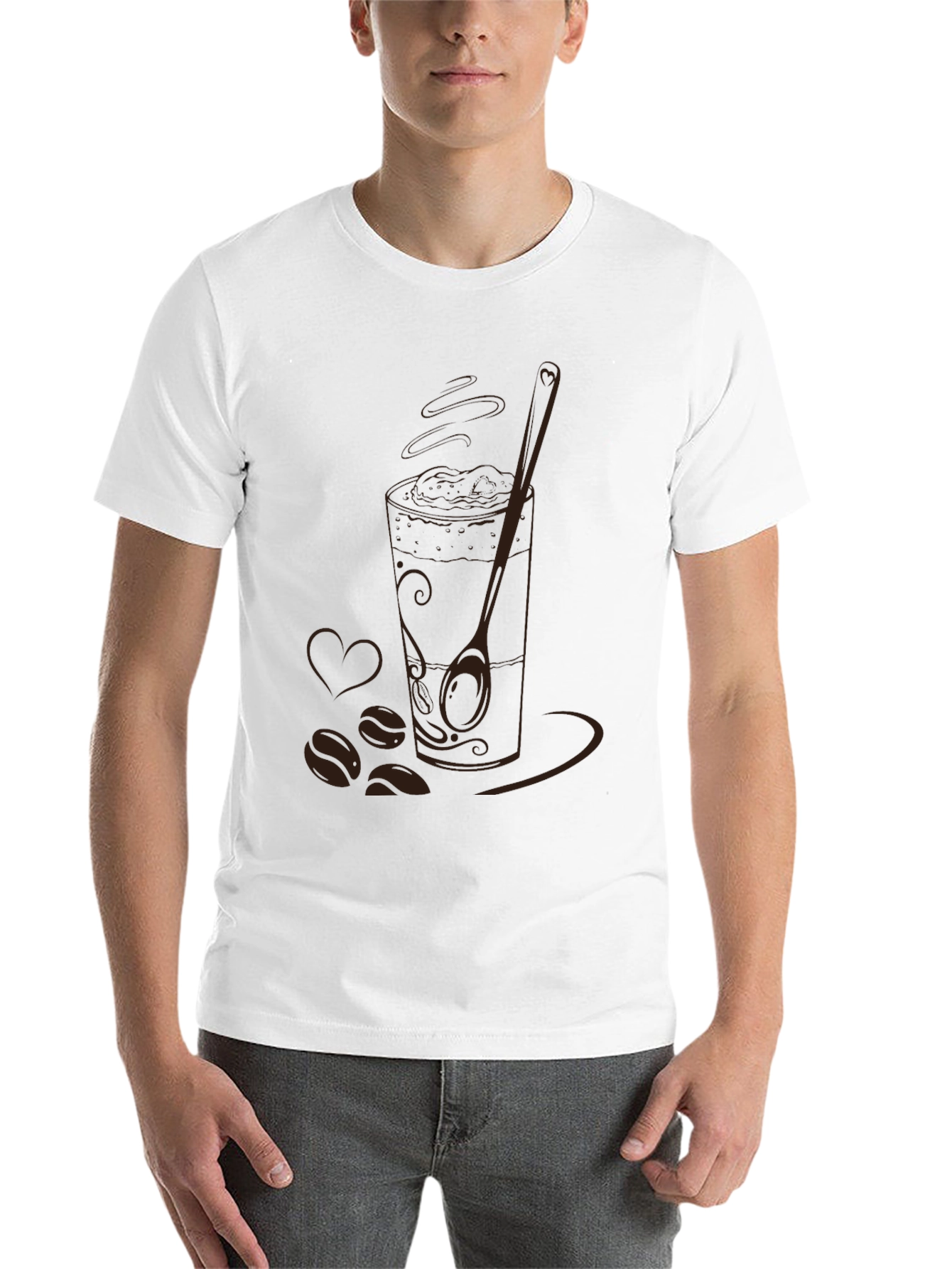 Black Coffee Lover's Graphic Tee - Black view 14