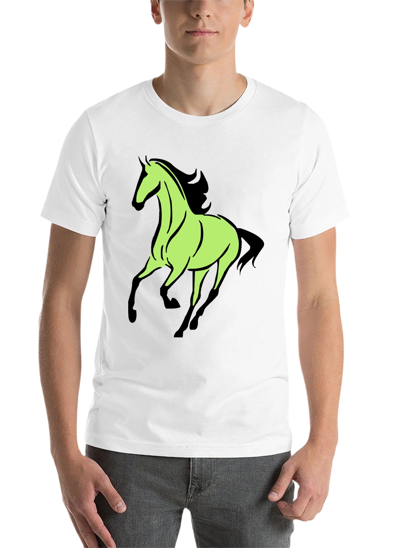 Black Horse Graphic Tee - Black view 14