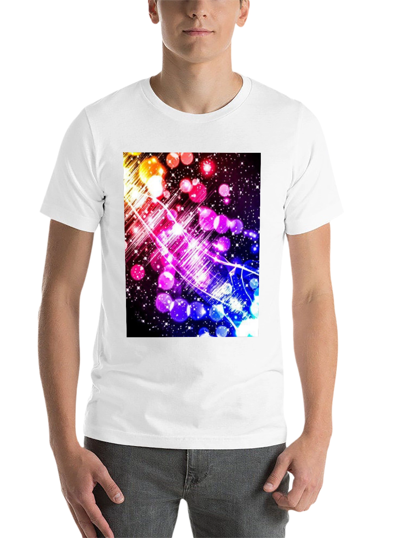 Black Galaxy Starry Sky T-Shirt view 14