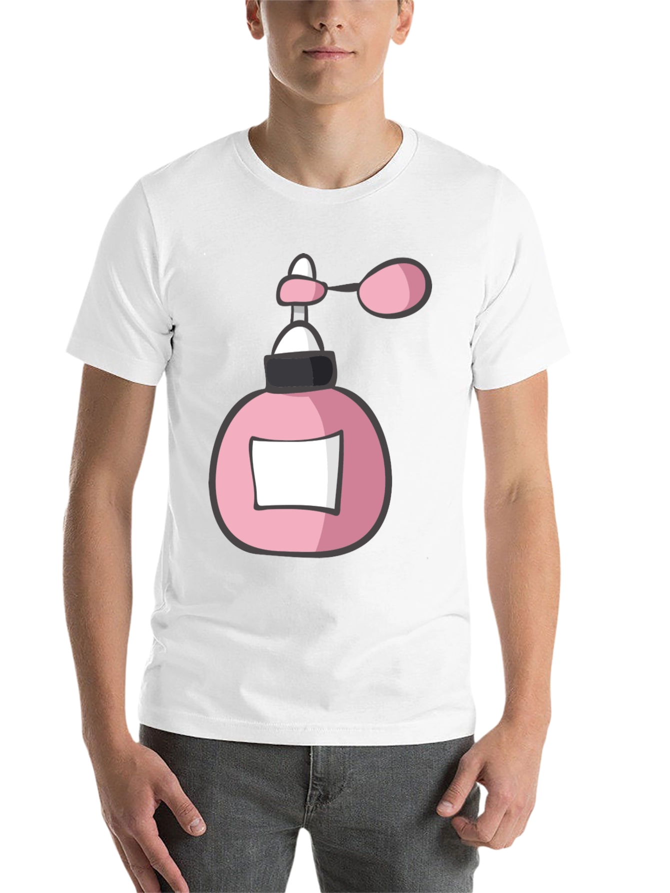 Black Pink Perfume Bottle Graphic Tee view 14
