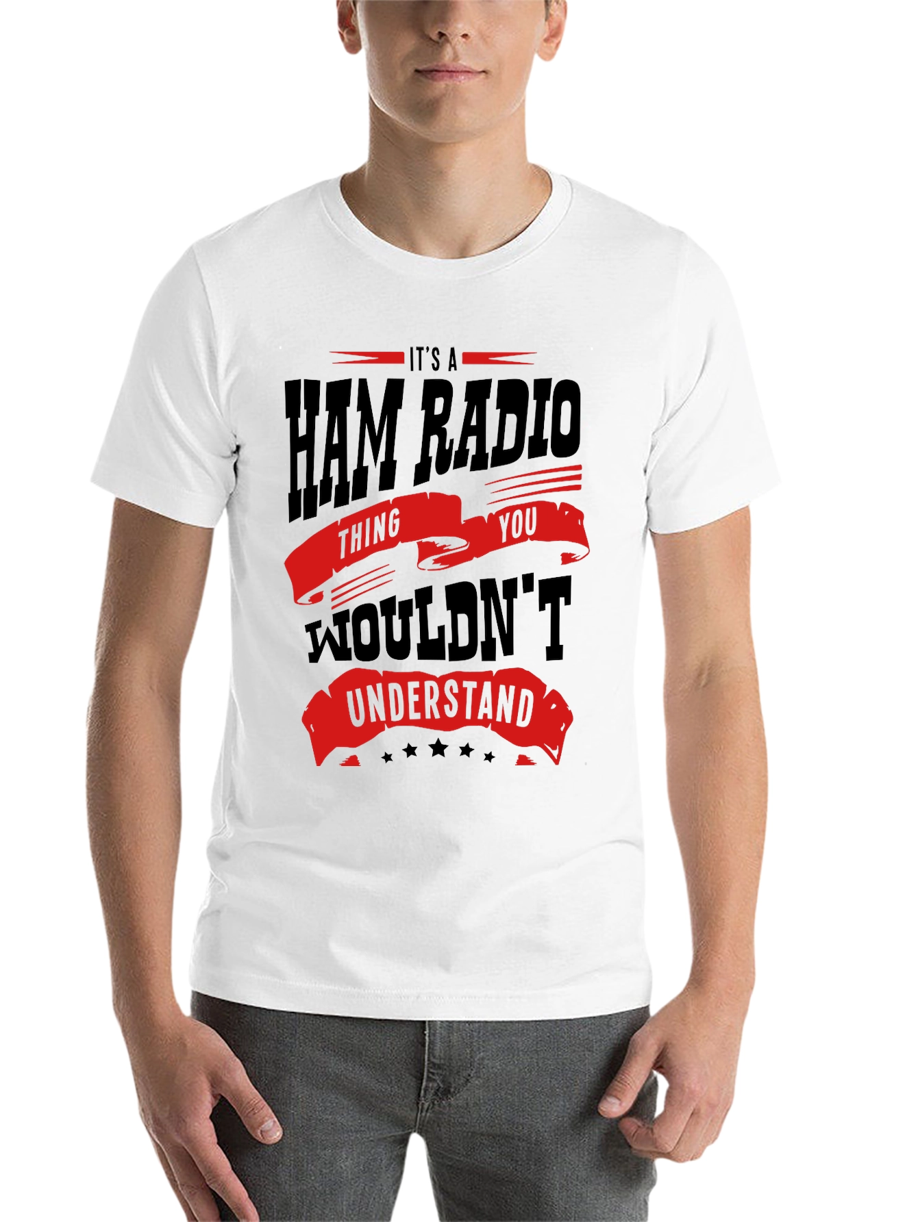 Black Ham Radio T-Shirt - You Wouldn't Understand view 14