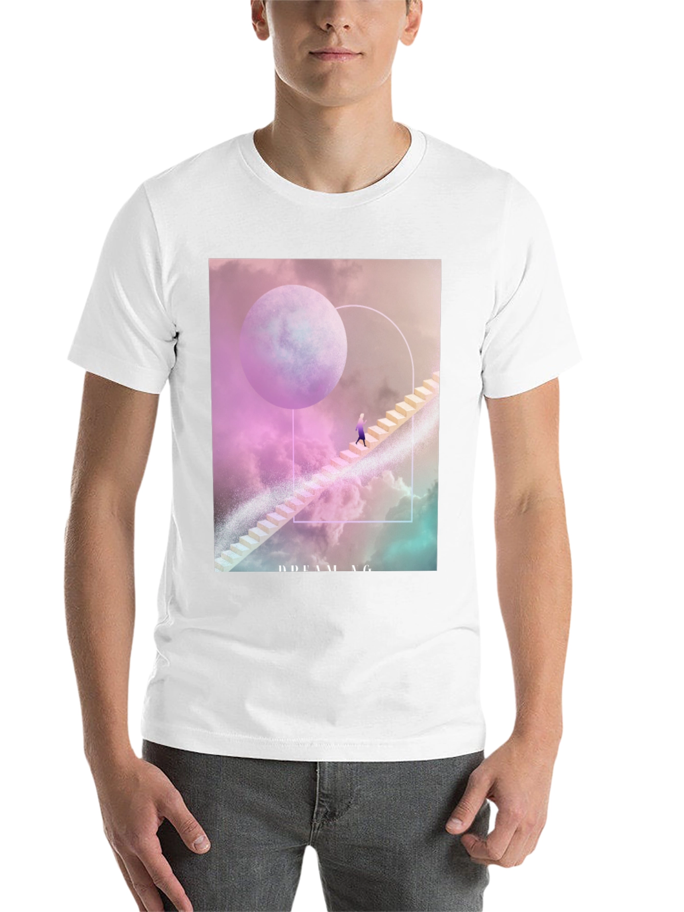 Black Dreaming T-Shirt: Celestial Stairway Design view 14