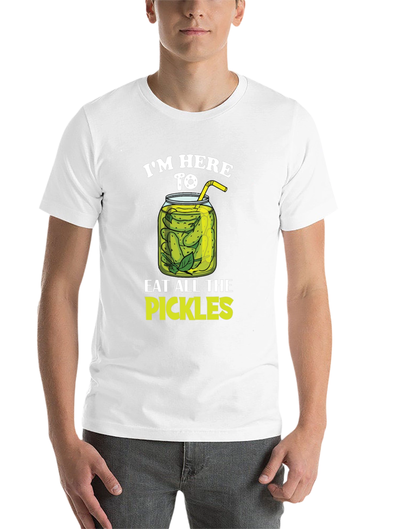 Black Pickle Lover T-Shirt - I'm Here To Eat All The Pickles view 14
