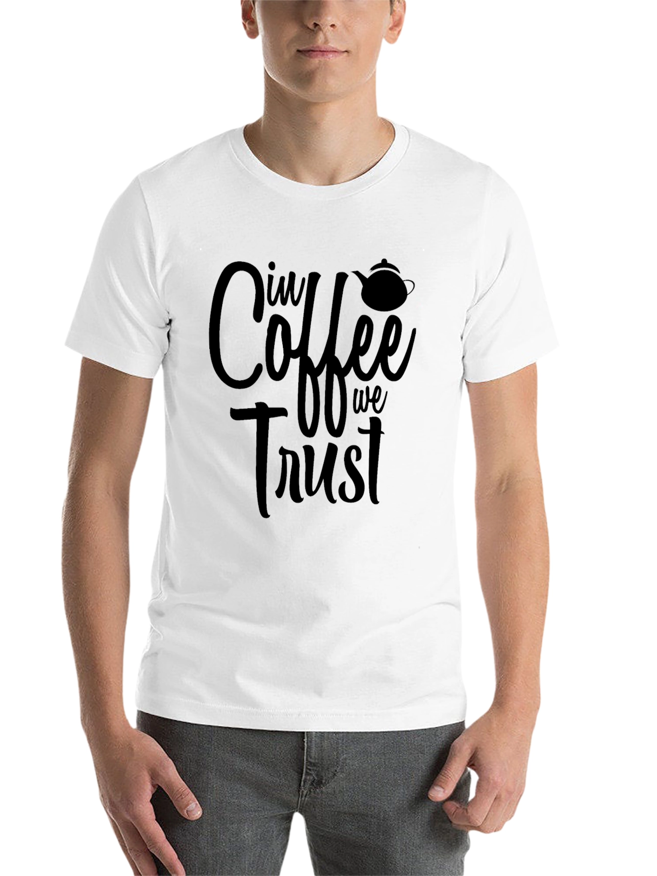 Black In Coffee We Trust Black T-Shirt view 14