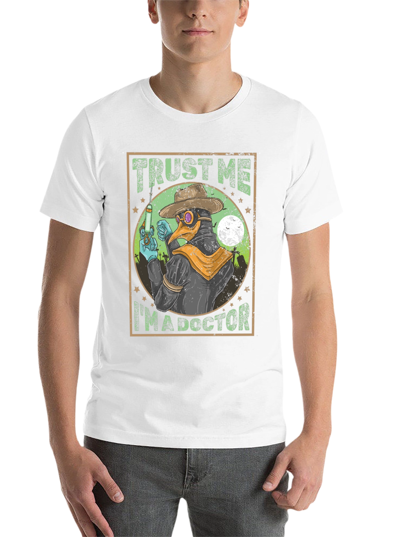 Black Plague Doctor T-Shirt - Trust Me I'm a Doctor! view 14