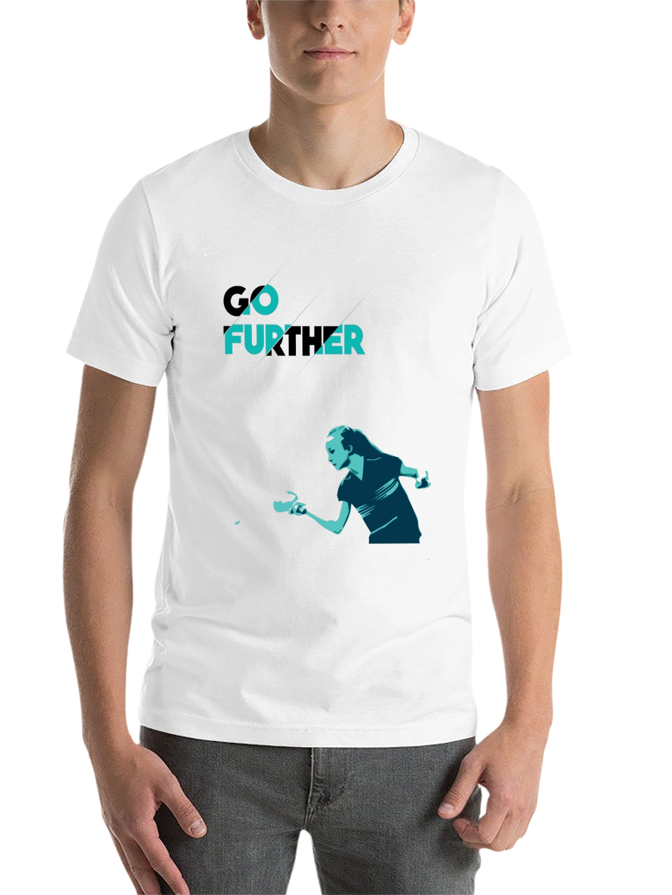 Black Go Further Table Tennis Graphic Tee view 14